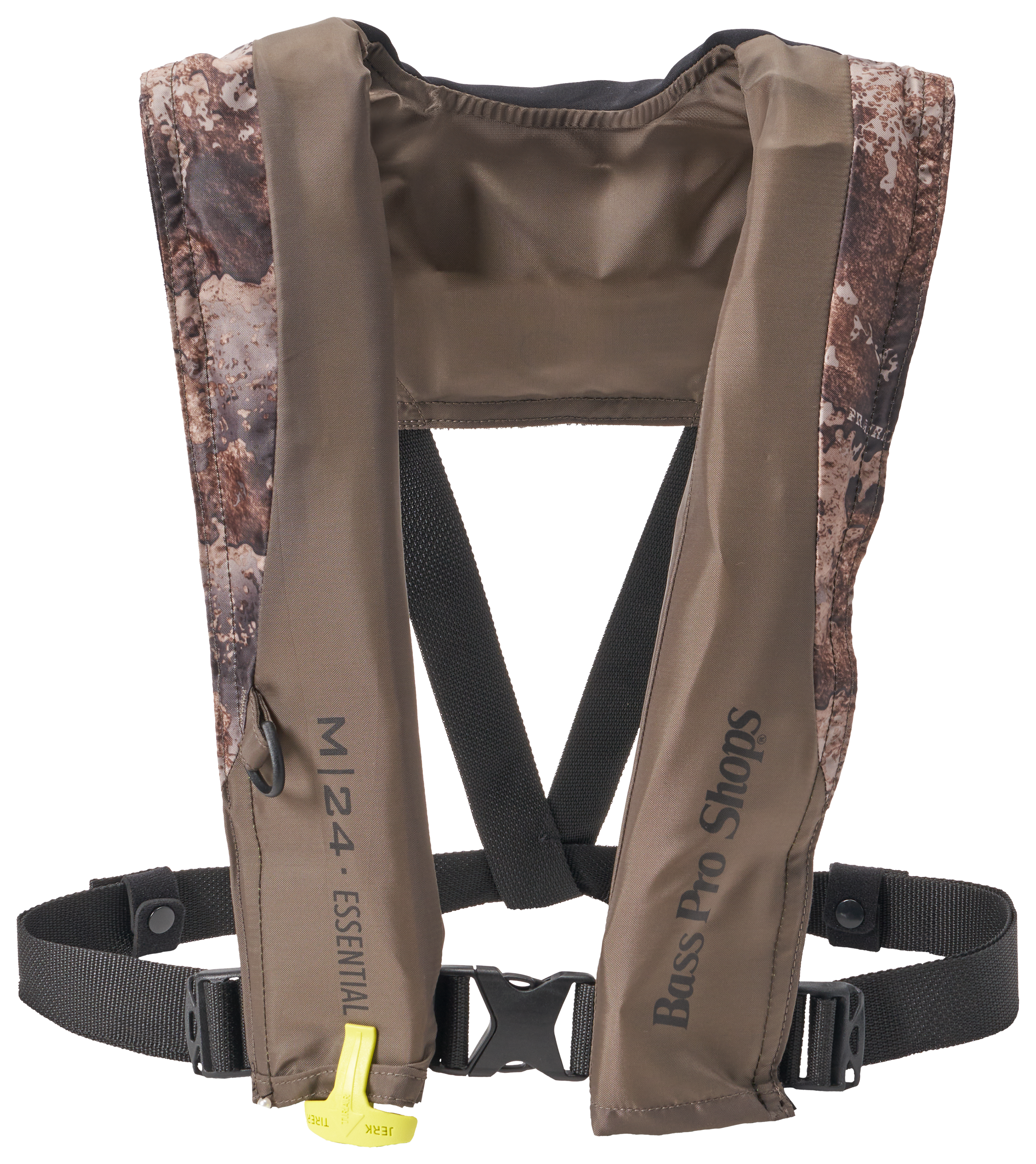 Image of Bass Pro Shops M-24 Essentials Manual Inflatable Life Vest - Camo Prairie