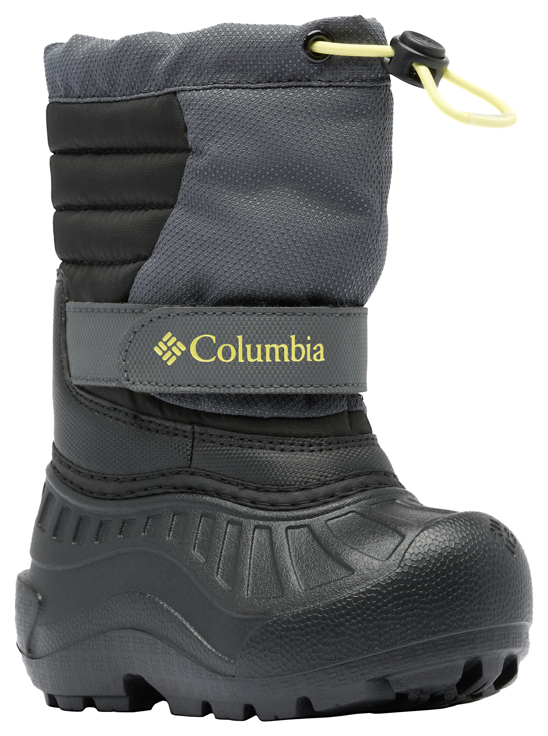 Image of Columbia Powderbug Snowlite Pac Boots for Kids - Dark Grey/Black - 4 Kids