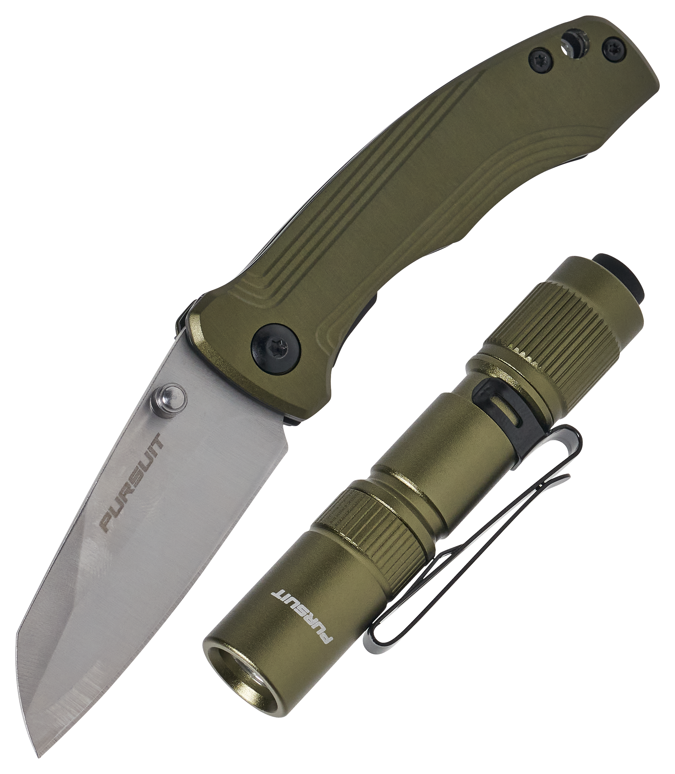 Image of Pursuit Knife and Light Combo with Case - Green