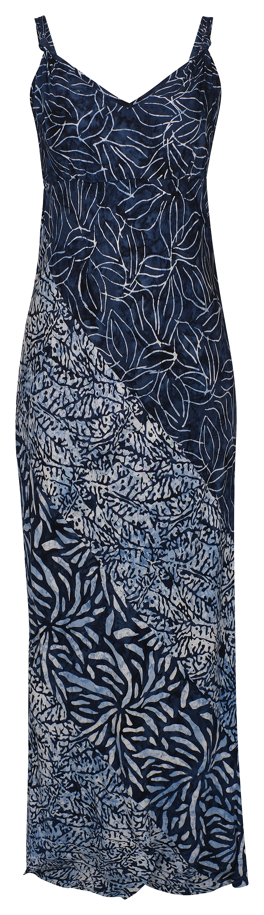 Image of Santiki Joelene Dress for Ladies - Navy Leaf - XL