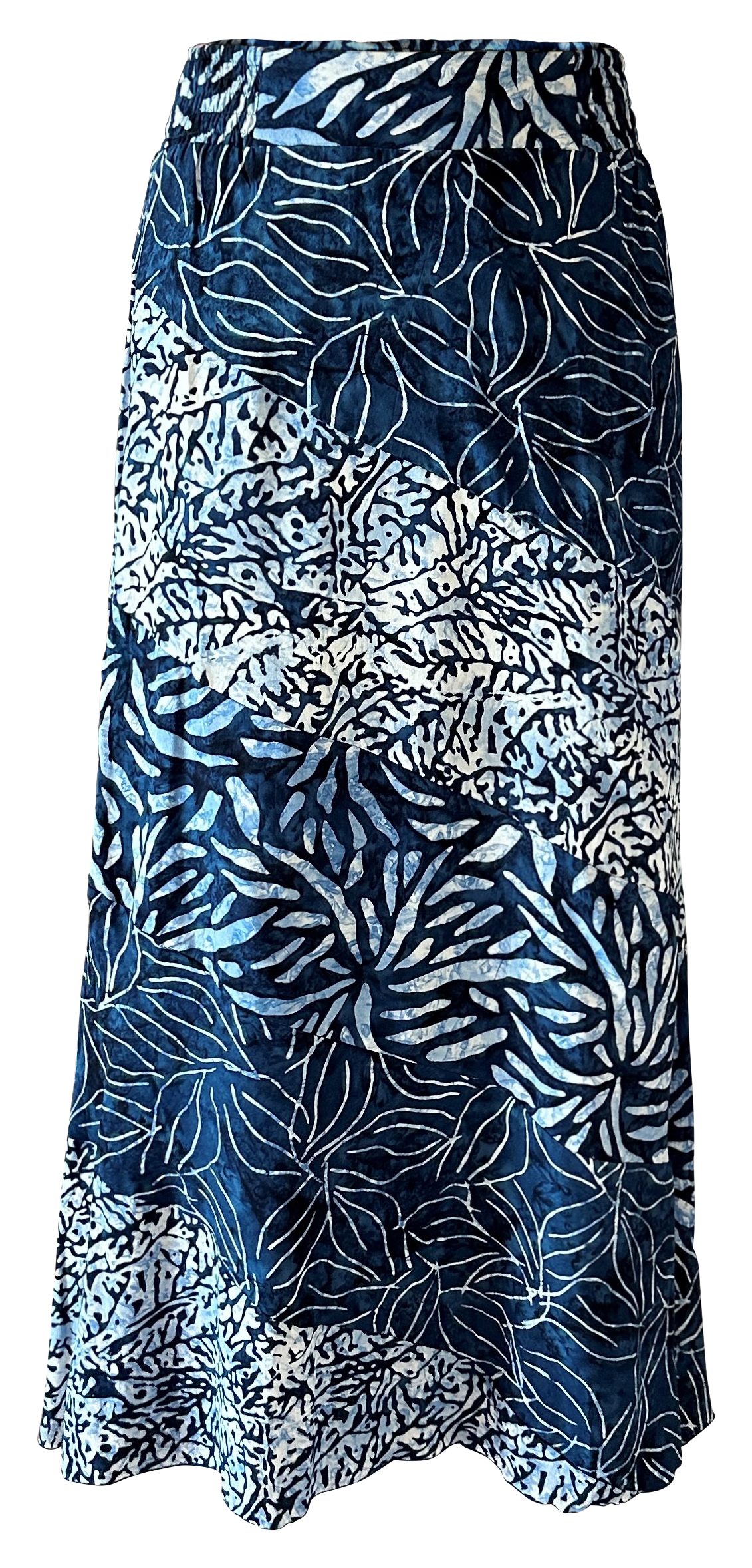 Image of Santiki Adalyn Skirt for Ladies - Navy Leaf - M