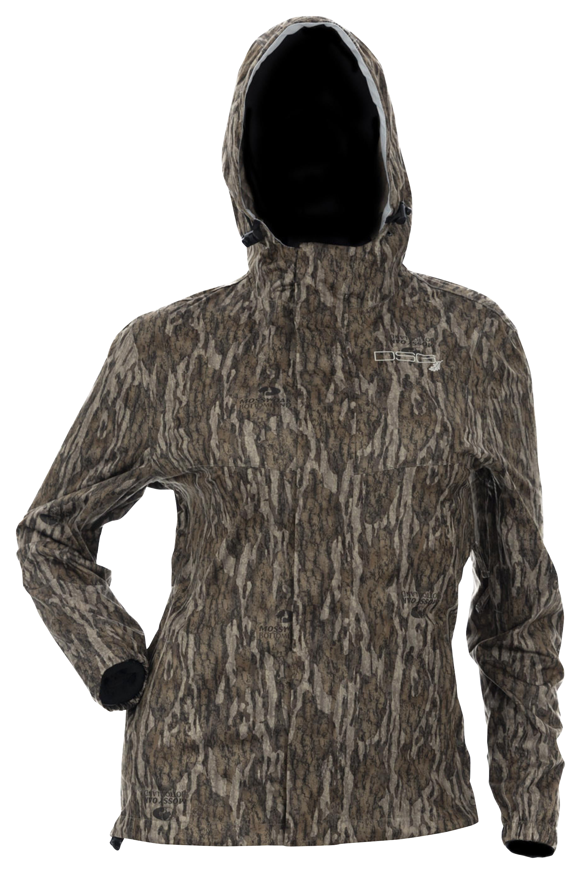 Image of DSG Outerwear Nova Rain Jacket for Ladies - Mossy Oak Bottomland - S