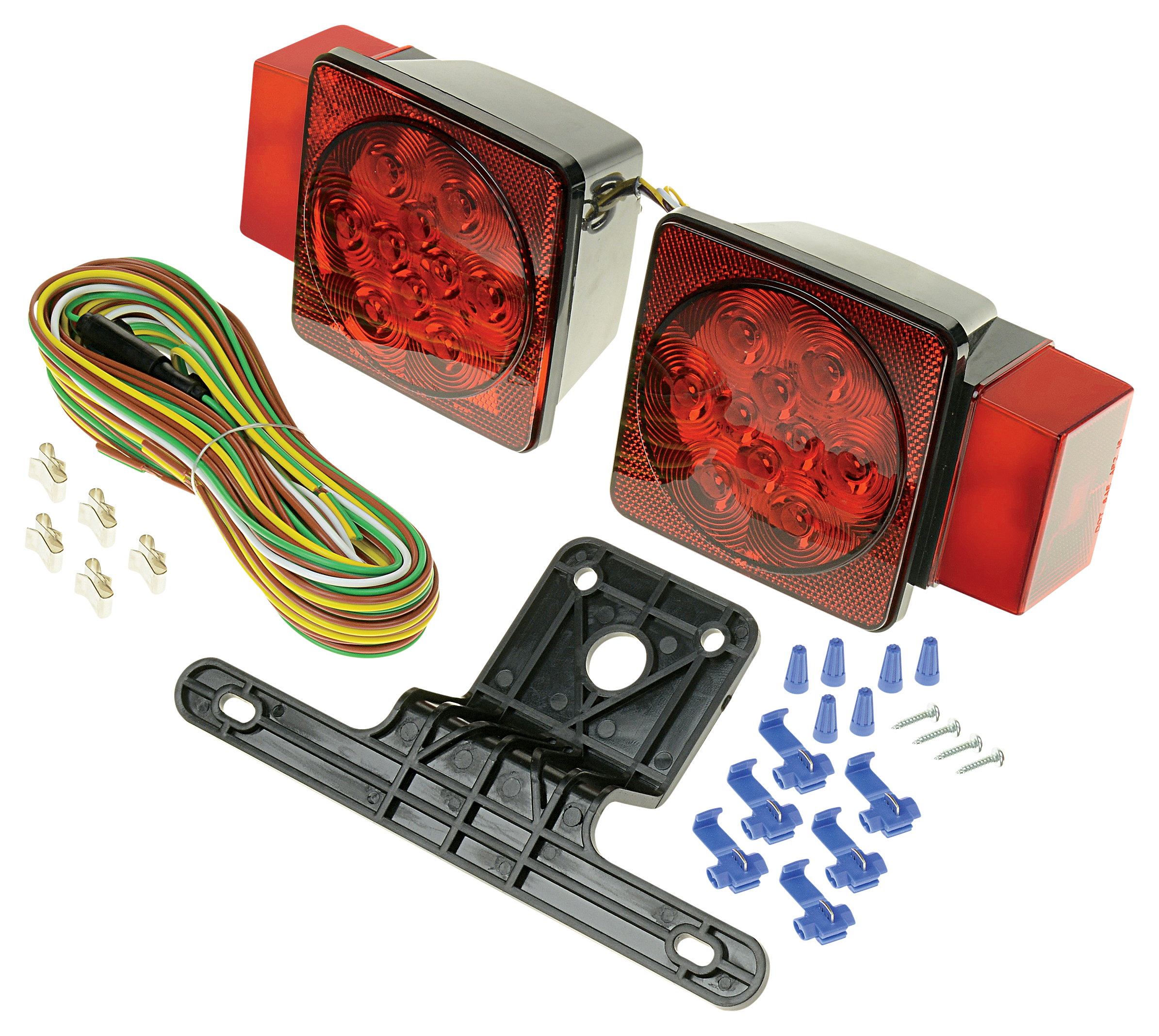Image of Bass Pro Shops Submersible Square LED Over 80 Trailer Light Kit