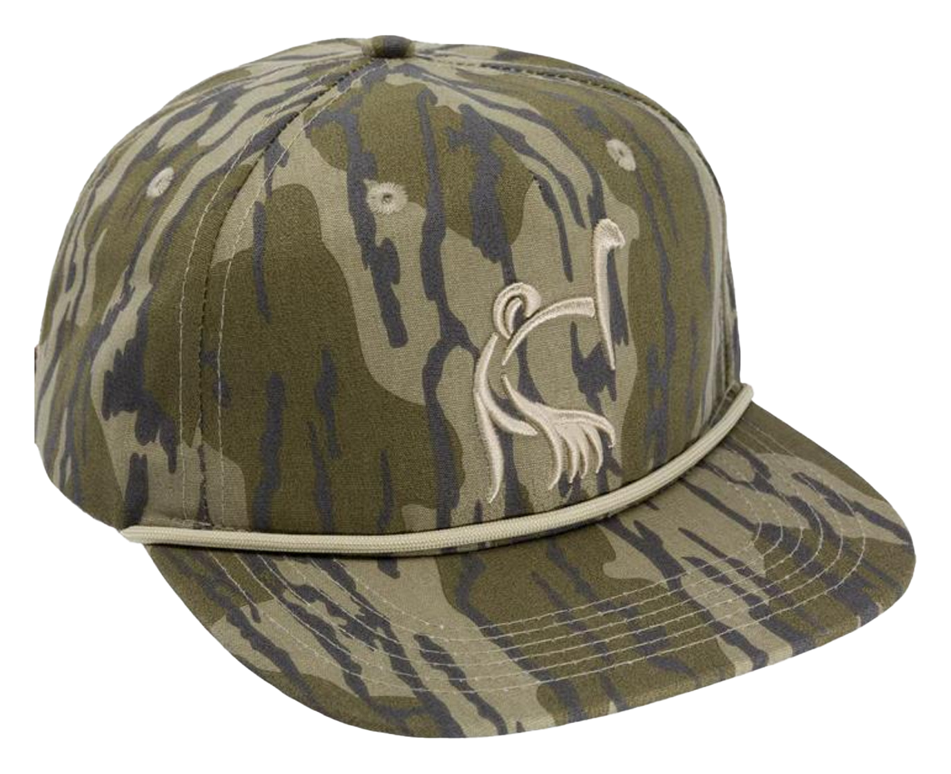 Image of Drake Waterfowl Ol' Tom X Lost Hat Goat Rope Hat - Mossy Oak Bottomland