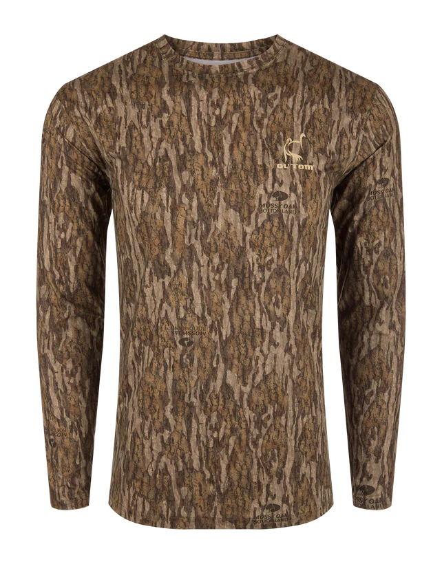 Image of Ol' Tom Performance Camo Long-Sleeve Crew - Mossy Oak Bottomland