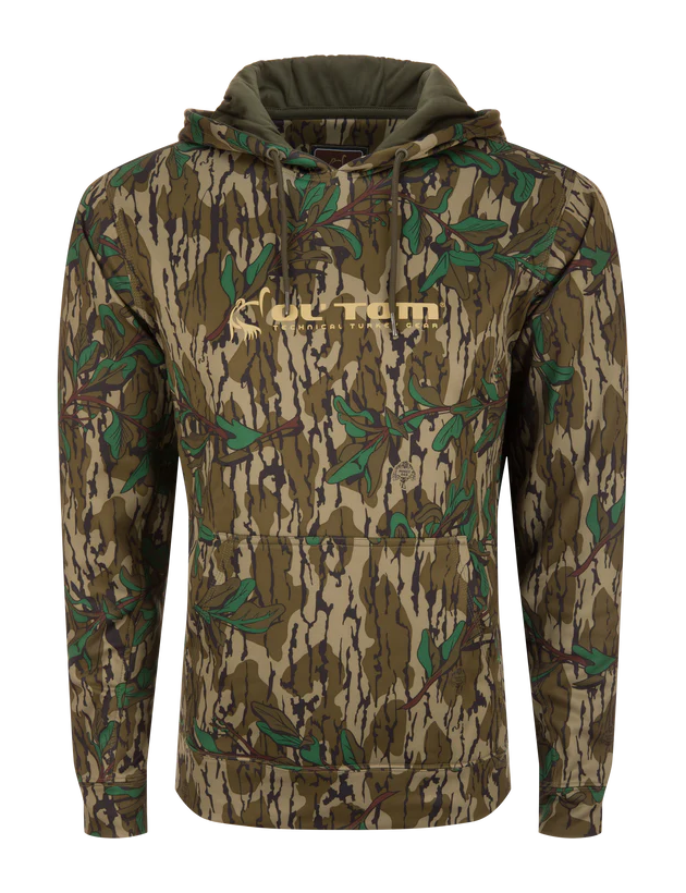 Image of Drake Waterfowl Performance Hoodie for Men - Mossy Oak Greenleaf - XL