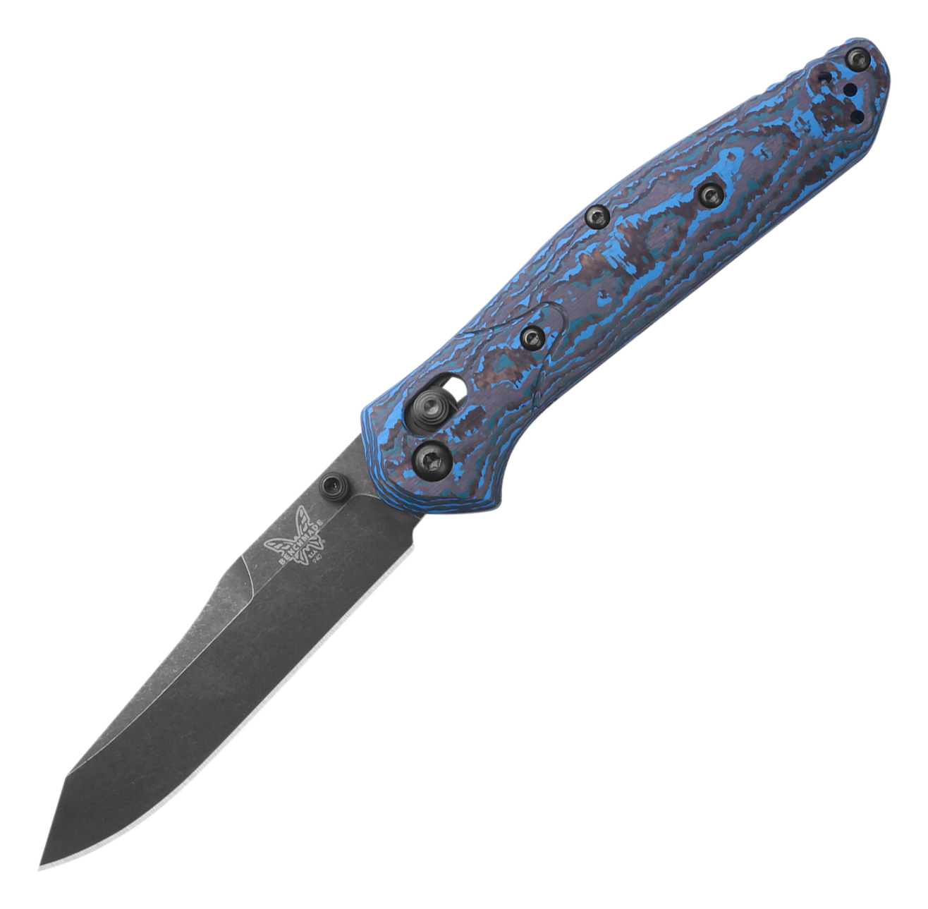 Image of Benchmade Osborne Reverse Tanto Limited-Edition Folding Knife - Arctic Storm Fatcarbon