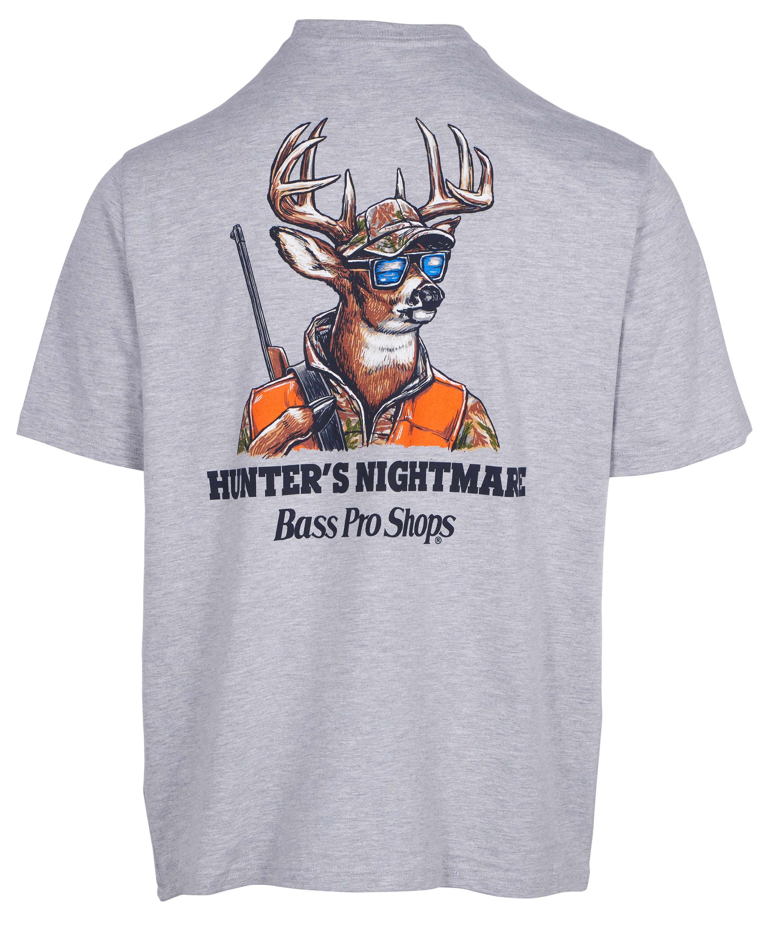 Image of Bass Pro Shops Hunter's Nightmare Short-Sleeve T-Shirt for Men - Heather Gray