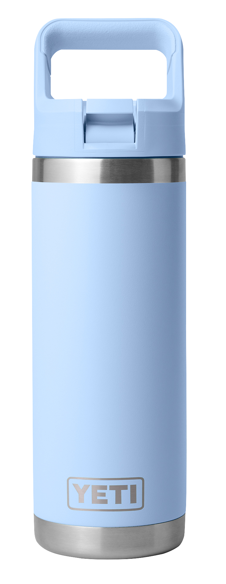 Image of YETI Rambler 18-oz. Water Bottle with Straw Cap - Big Sky Blue