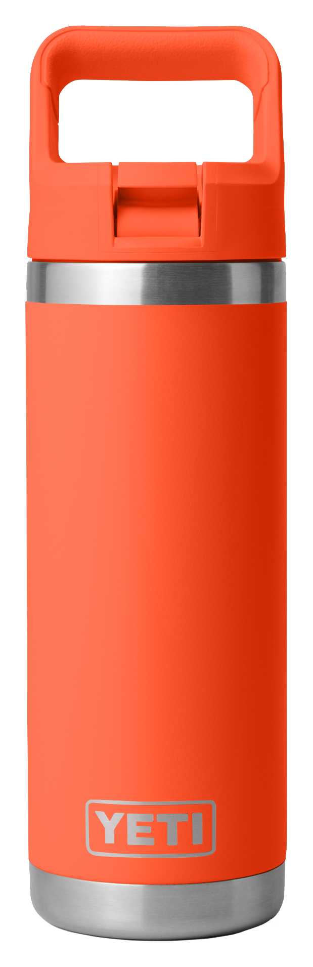 Image of YETI Rambler 18-oz. Water Bottle with Straw Cap - Papaya