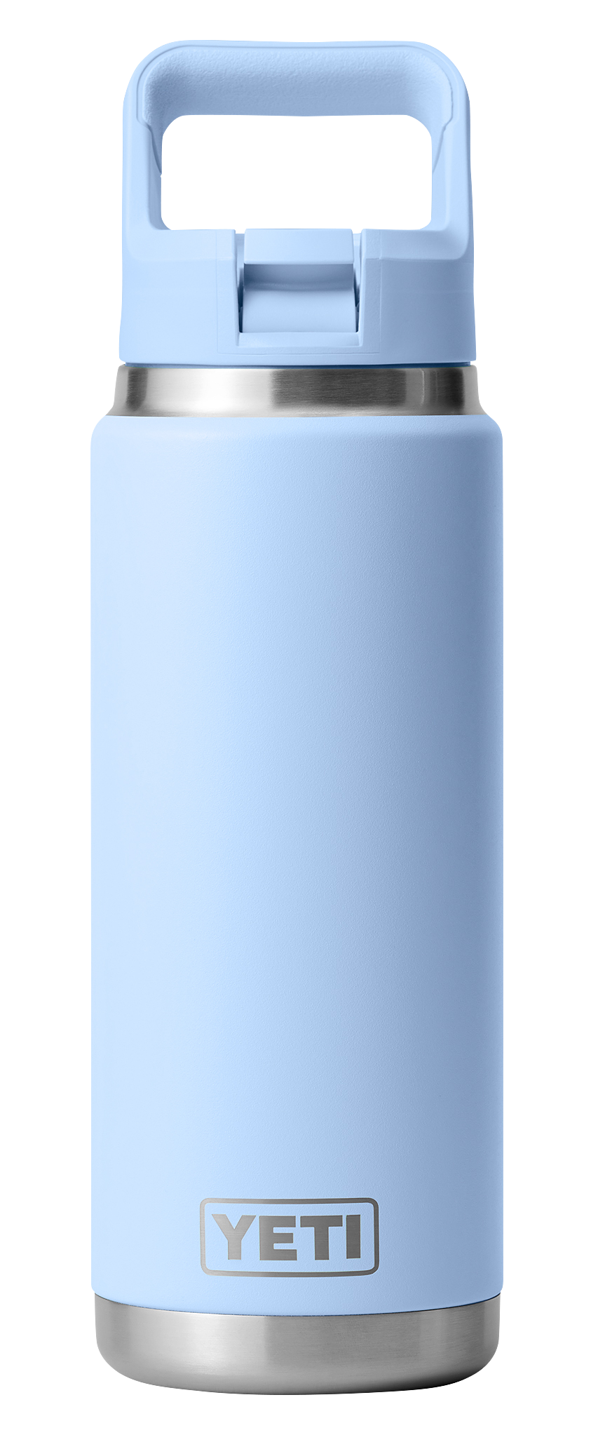 Image of YETI Rambler 26-oz. Water Bottle with Color-Matched Straw Cap - Big Sky Blue