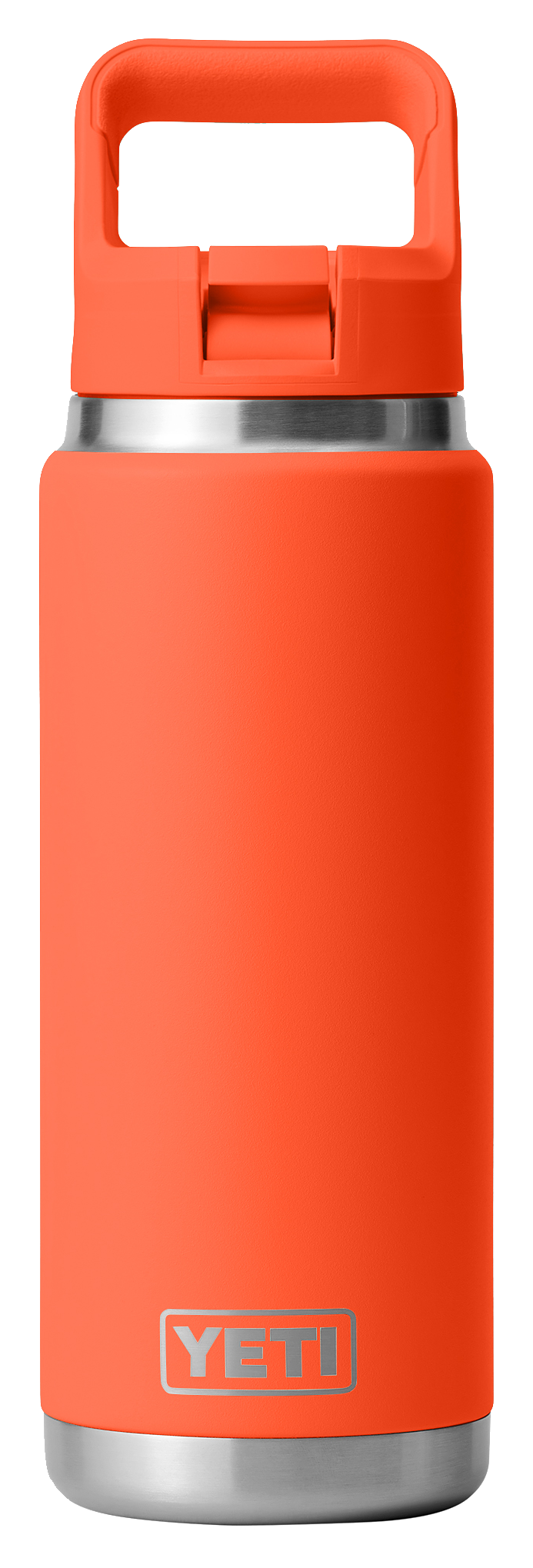 Image of YETI Rambler 26-oz. Water Bottle with Color-Matched Straw Cap - Papaya