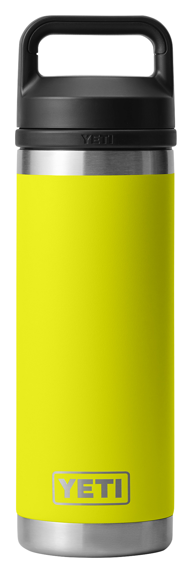 Image of YETI Rambler Bottle with Chug Cap - Firefly Yellow - 18 oz.