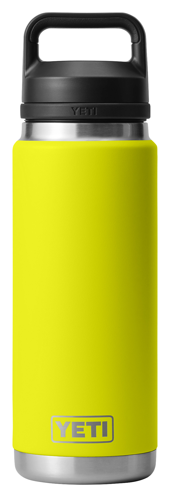Image of YETI Rambler Bottle with Chug Cap - Firefly Yellow - 26 oz.