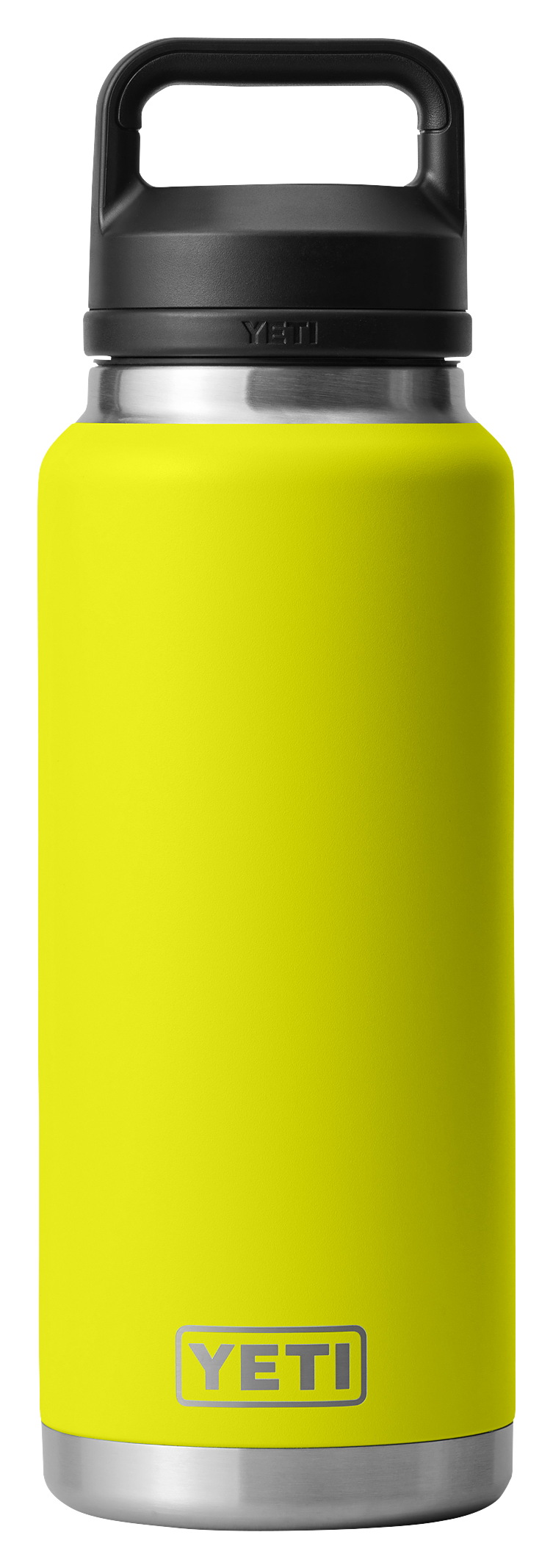 Image of YETI Rambler Bottle with Chug Cap - Firefly Yellow - 36 oz.