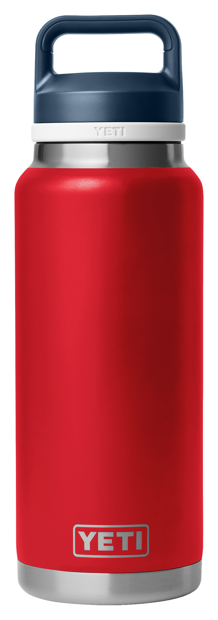 Image of YETI Rambler 36 oz. Bottle with Chug Cap - Rescue Red/White/Navy