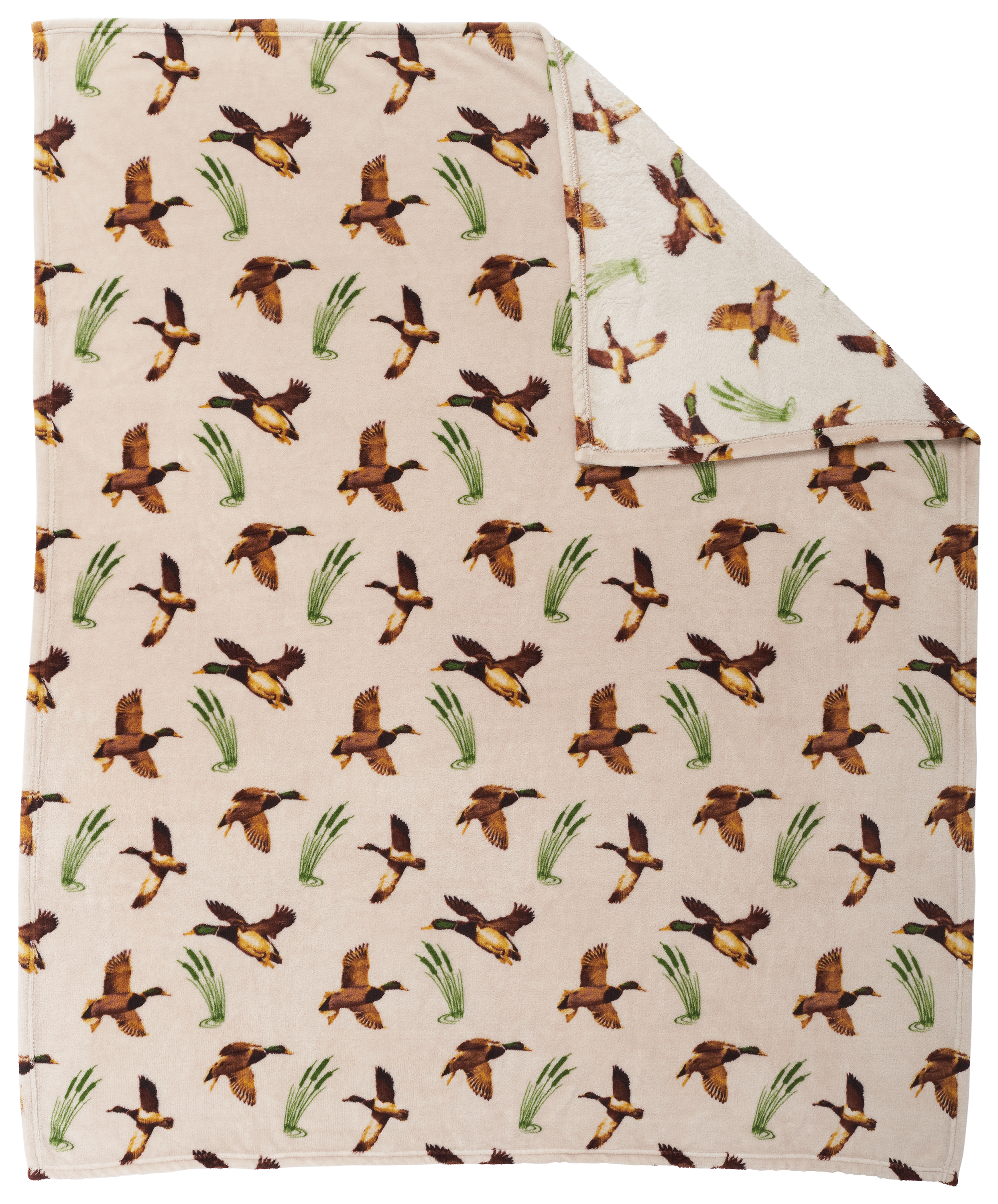 Image of White River Home Coral Fleece Throw - Mallard Lake