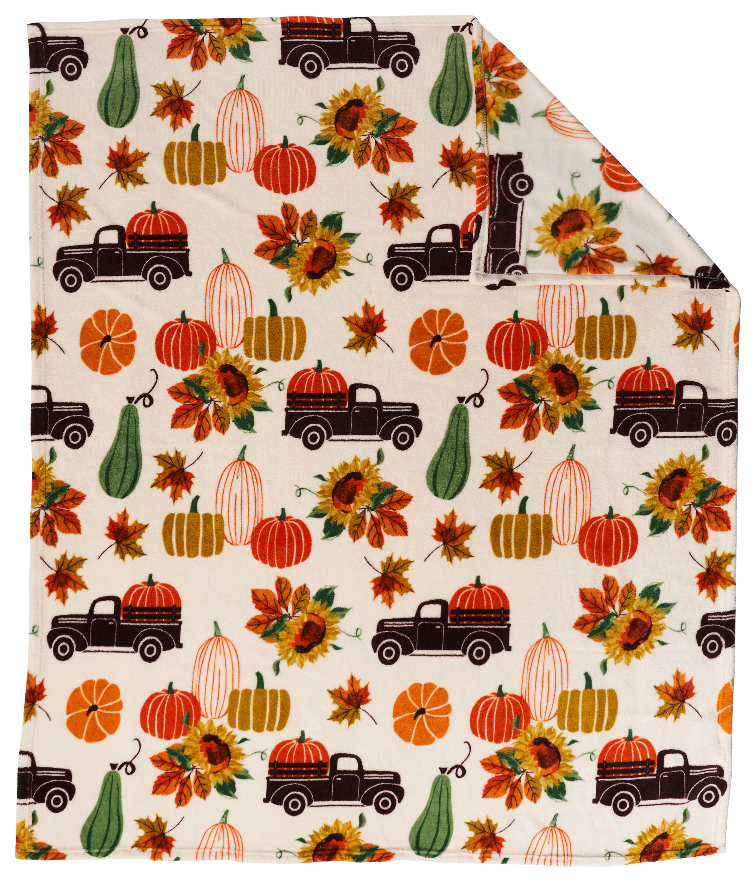 Image of White River Home Coral Fleece Throw - Pumpkin