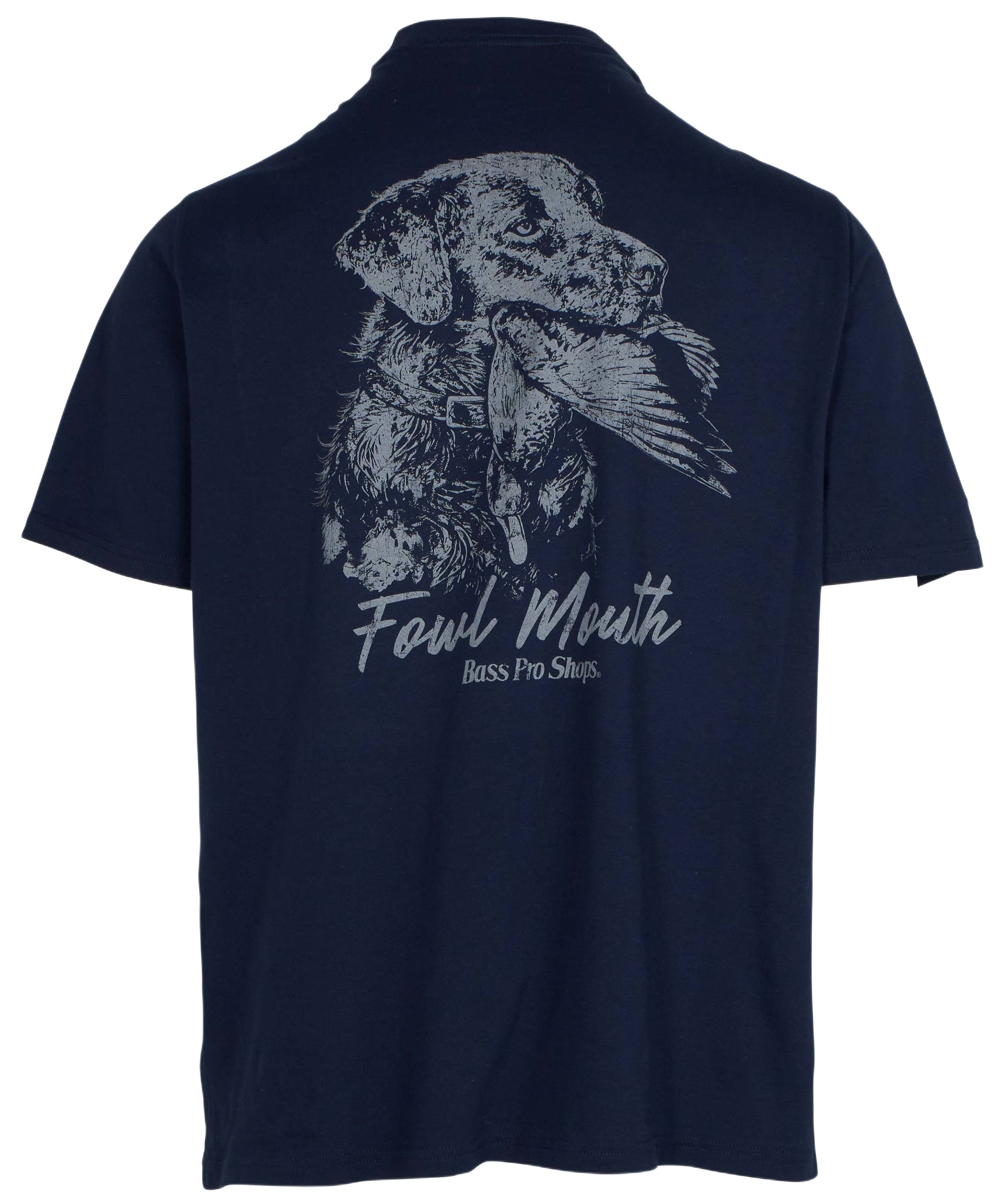 Image of Bass Pro Shops Fowl Mouth Short-Sleeve T-Shirt for Men - Navy