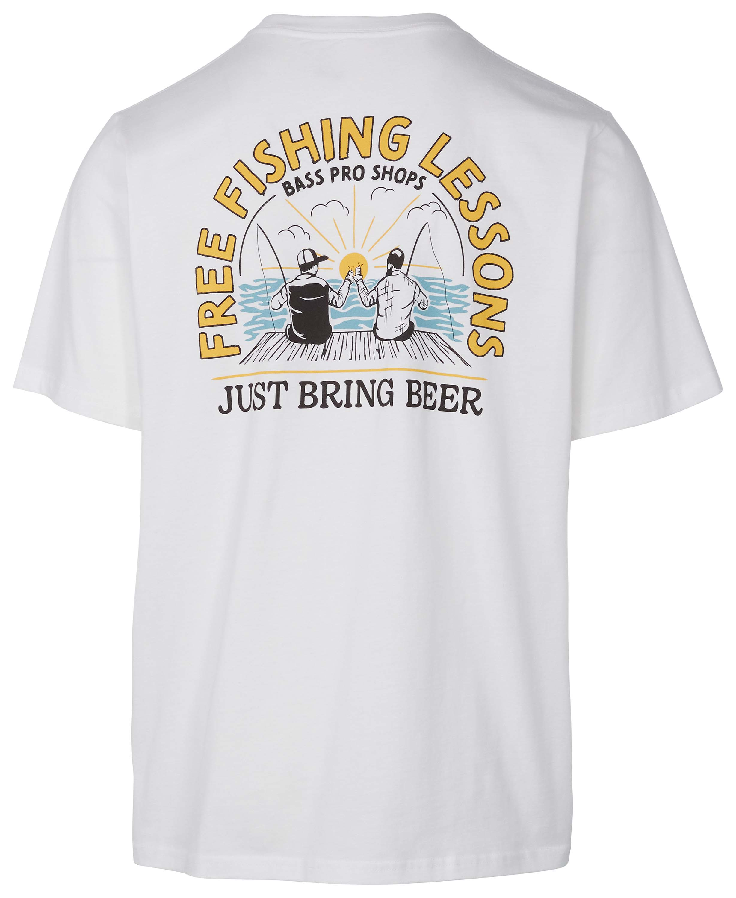 Bass Pro Shops Fishing Lessons Short-Sleeve T-Shirt for Men - Fish Lessons - 3XL