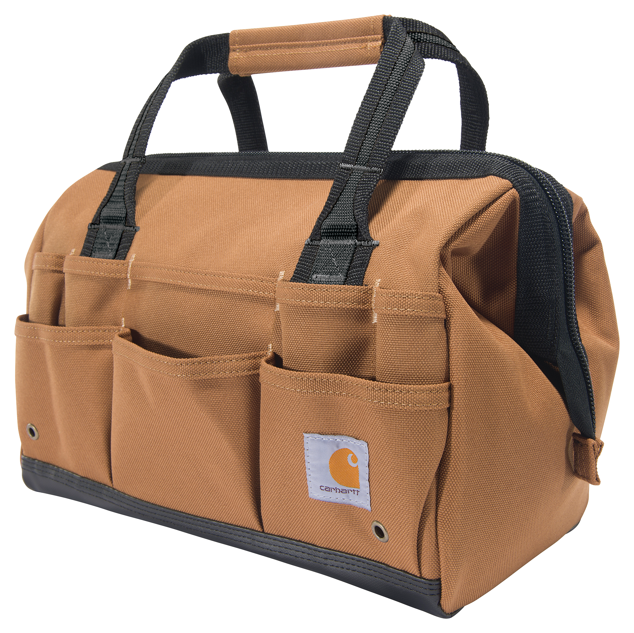 Image of "Carhartt 14"" 26-Pocket Heavyweight Tool Bag - Carhartt Brown"