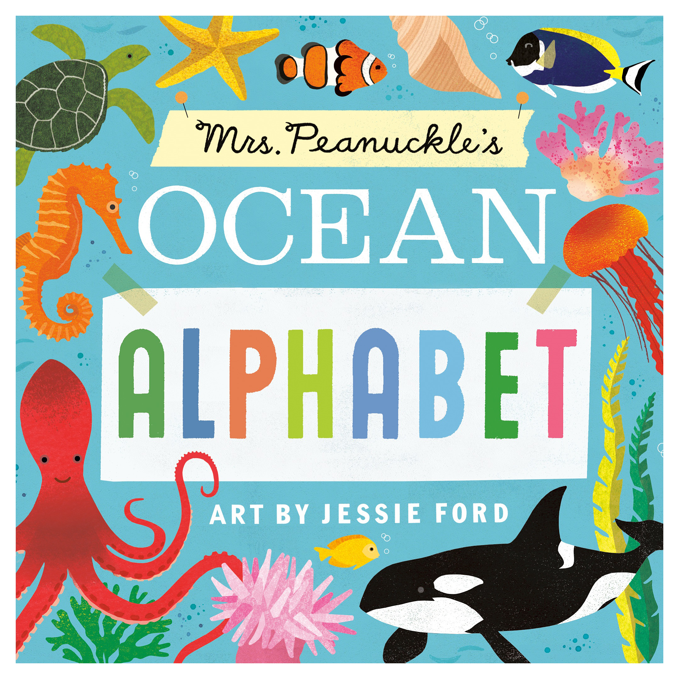 Image of Mrs. Peanuckle's Ocean Alphabet Children's Book with Art by Jessie Ford