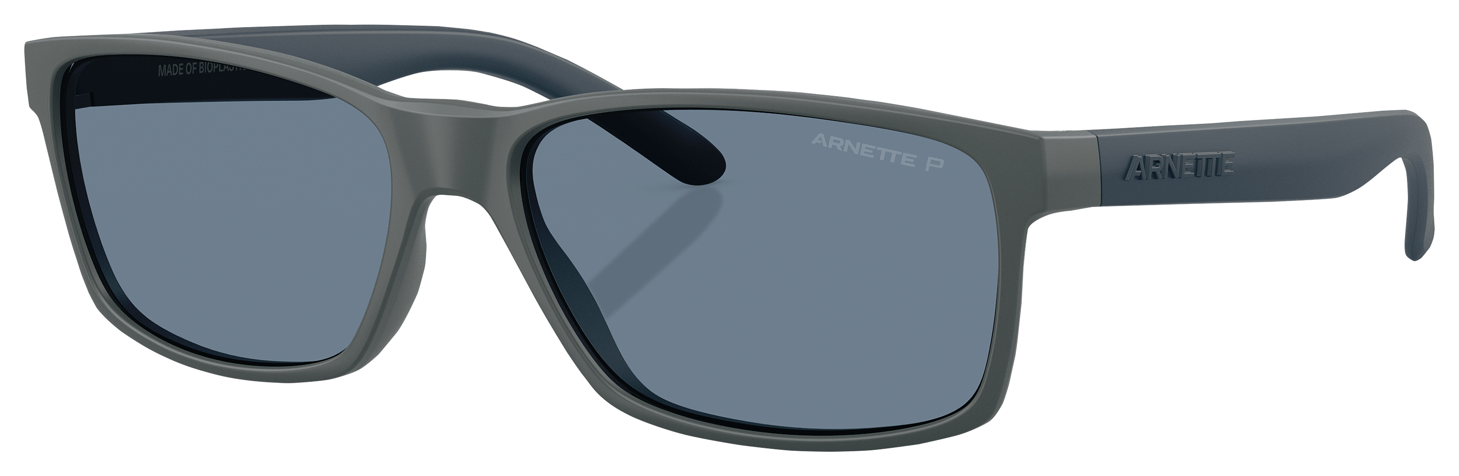 Image of Arnette Slickster Polarized Sunglasses - Matte Dark Gray/Dark Blue - X-Large