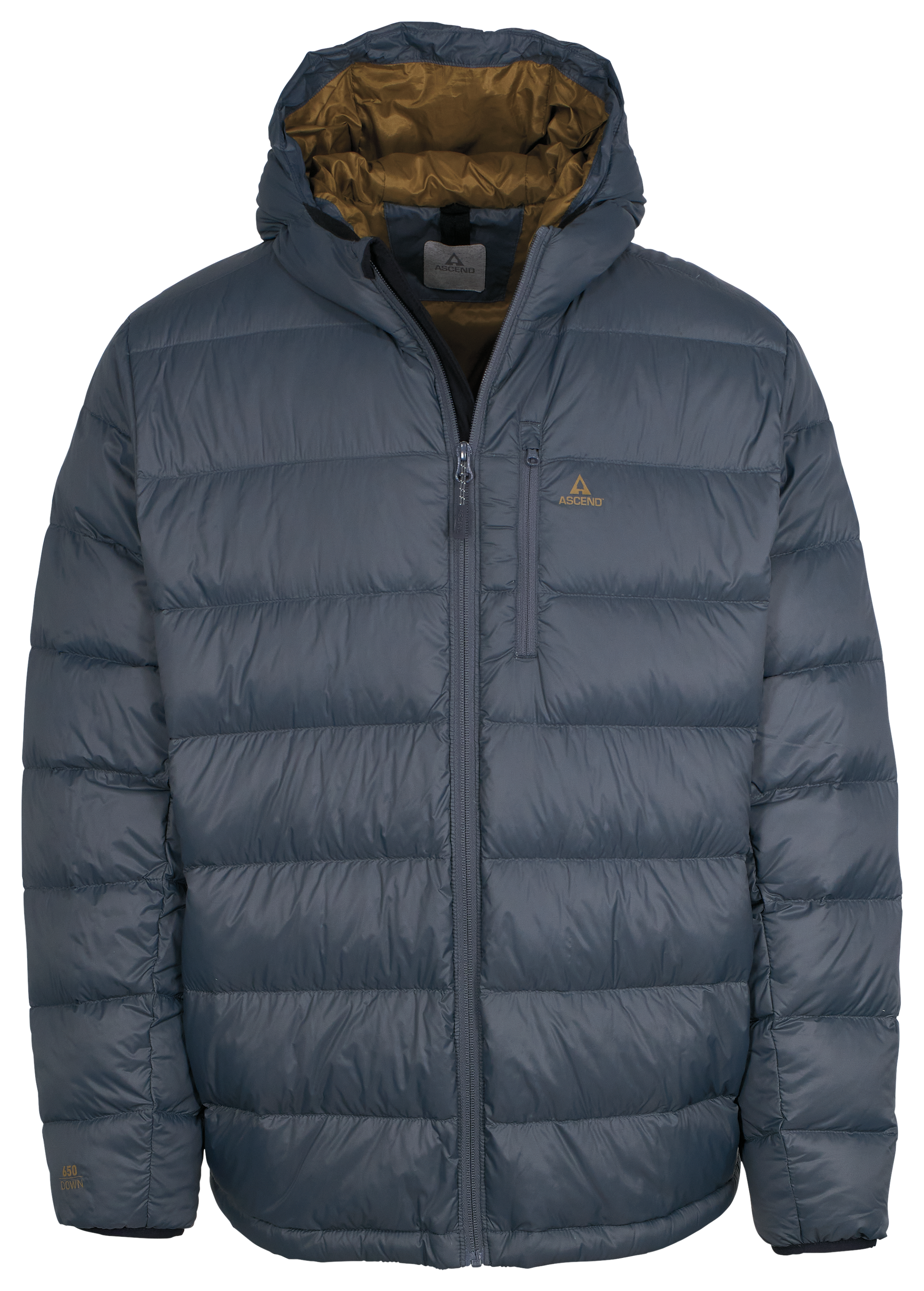Image of Ascend Down Hooded Jacket - Turbulence - S