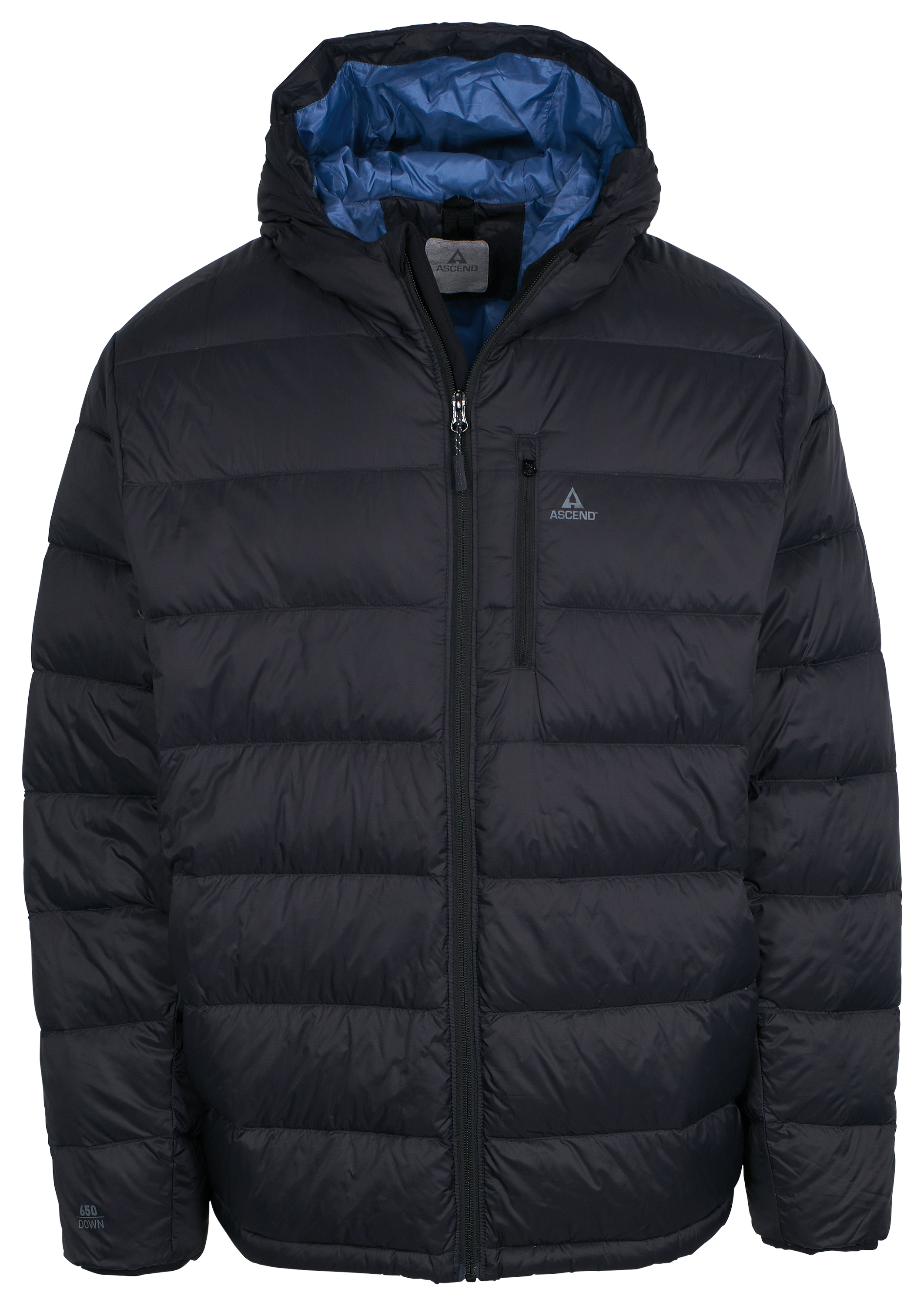 Image of Ascend Down Hooded Jacket - Phantom - M