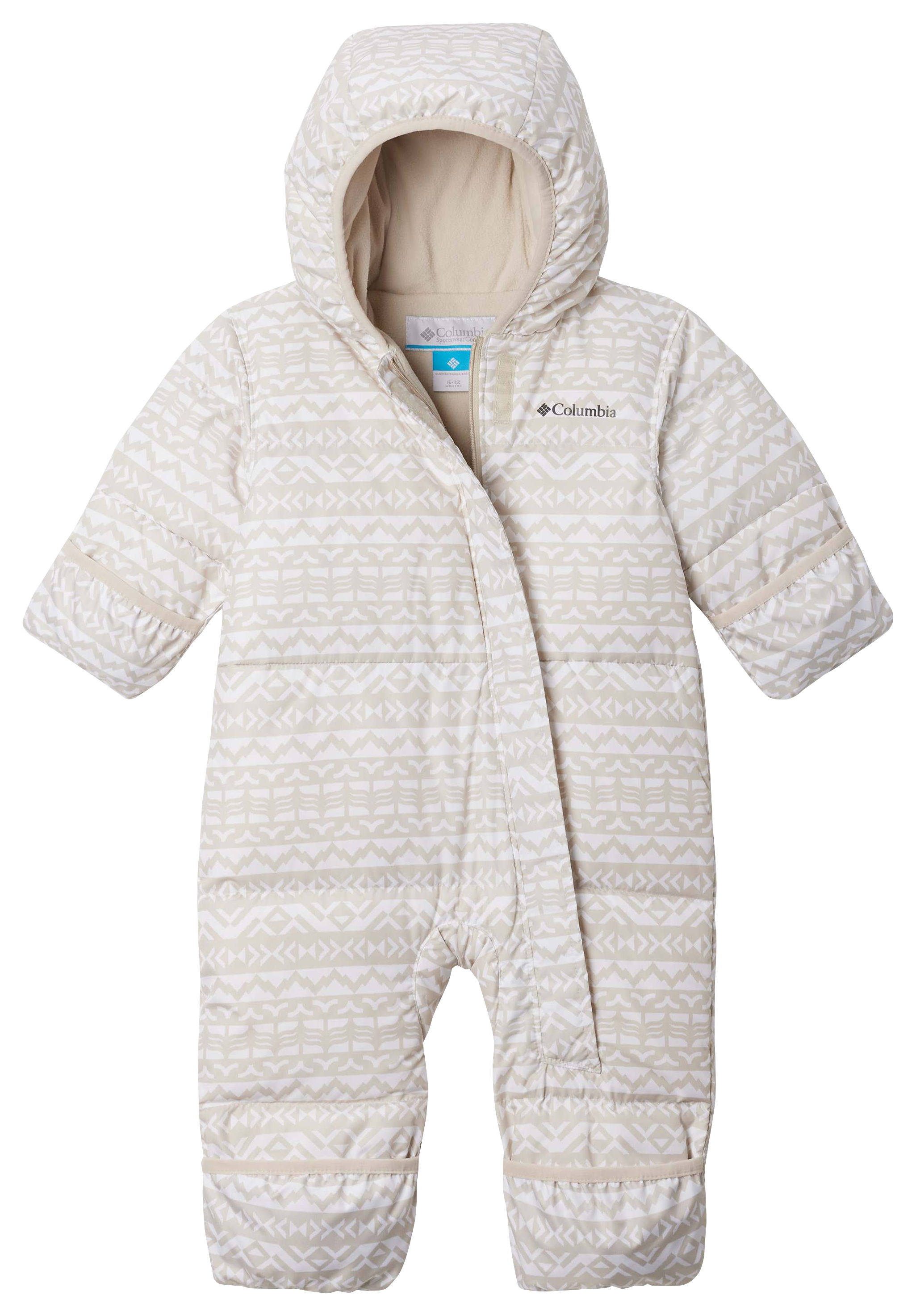 Columbia Snuggly Bunny II Bunting for Babies - White Madras Tonal/Chalk - 6-12 Months