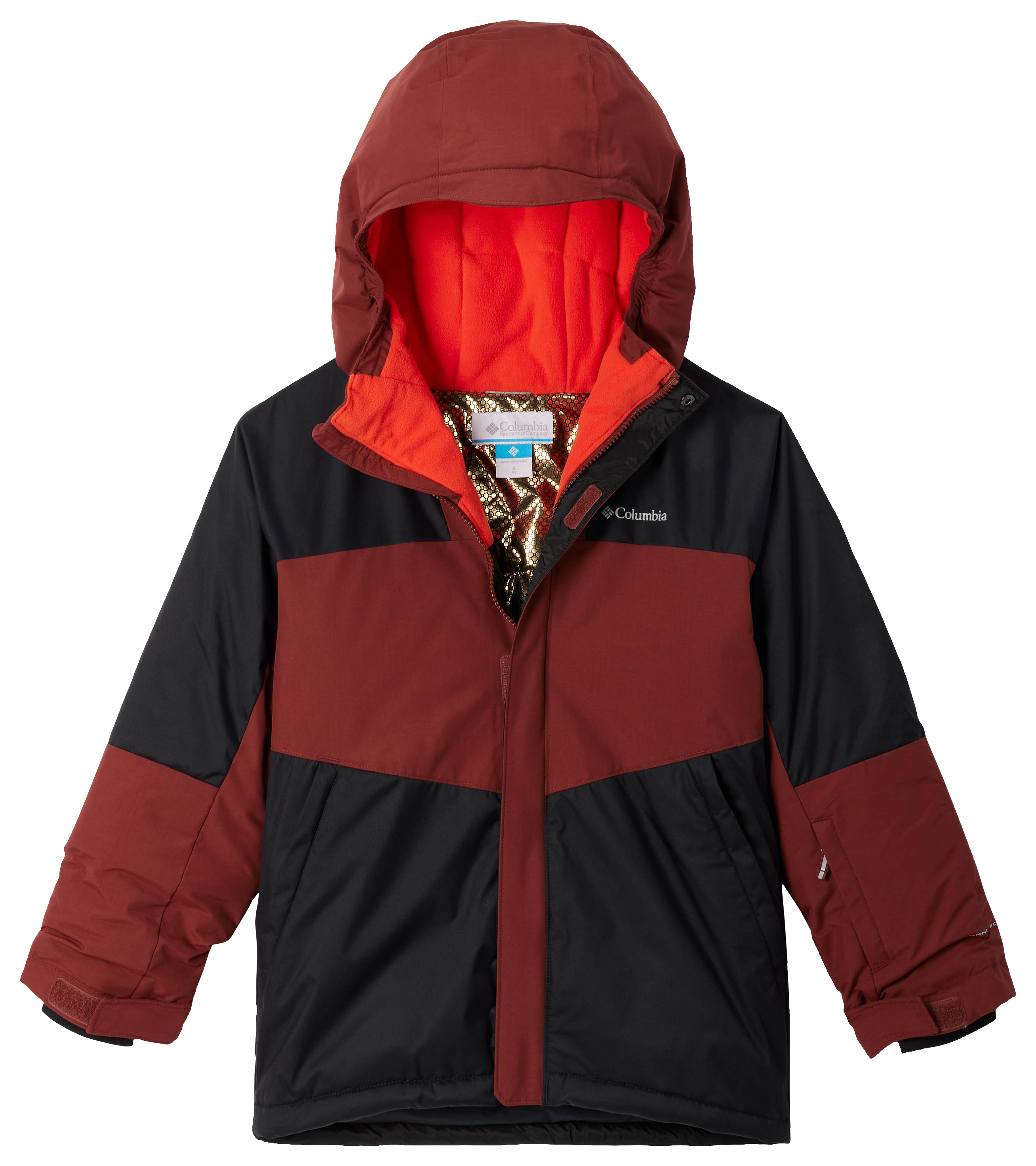 Image of Columbia Mighty Mogul III Jacket for Kids - Black/Spice - XL