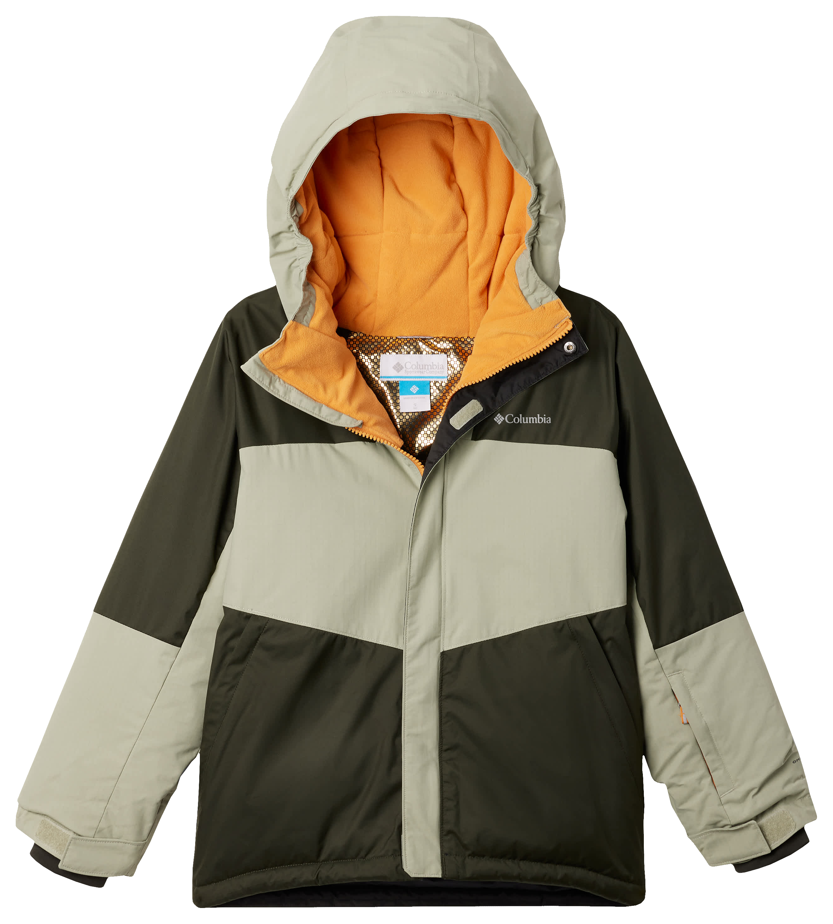 Image of Columbia Mighty Mogul III Jacket for Kids - Greenscape/Safari - S