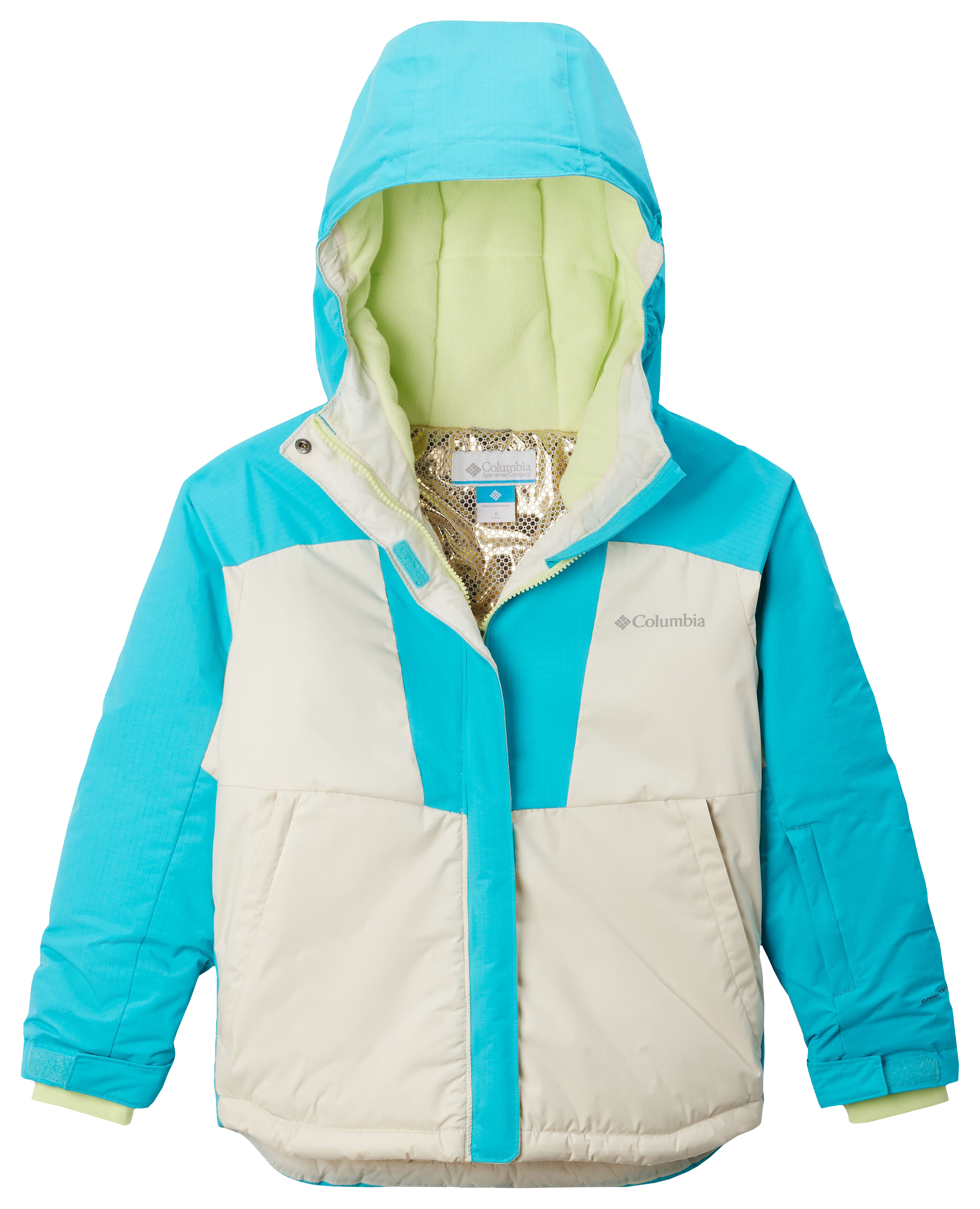 Image of Columbia Mighty Mogul III Jacket for Kids - Chalk/Geyster - M