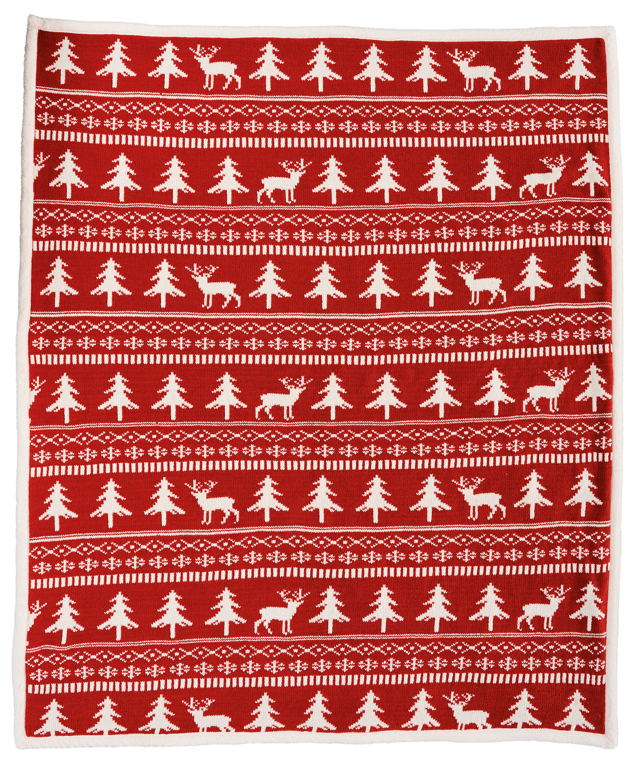 WHITE RIVER HOME Reversible Knit Chenille Throw Blanket