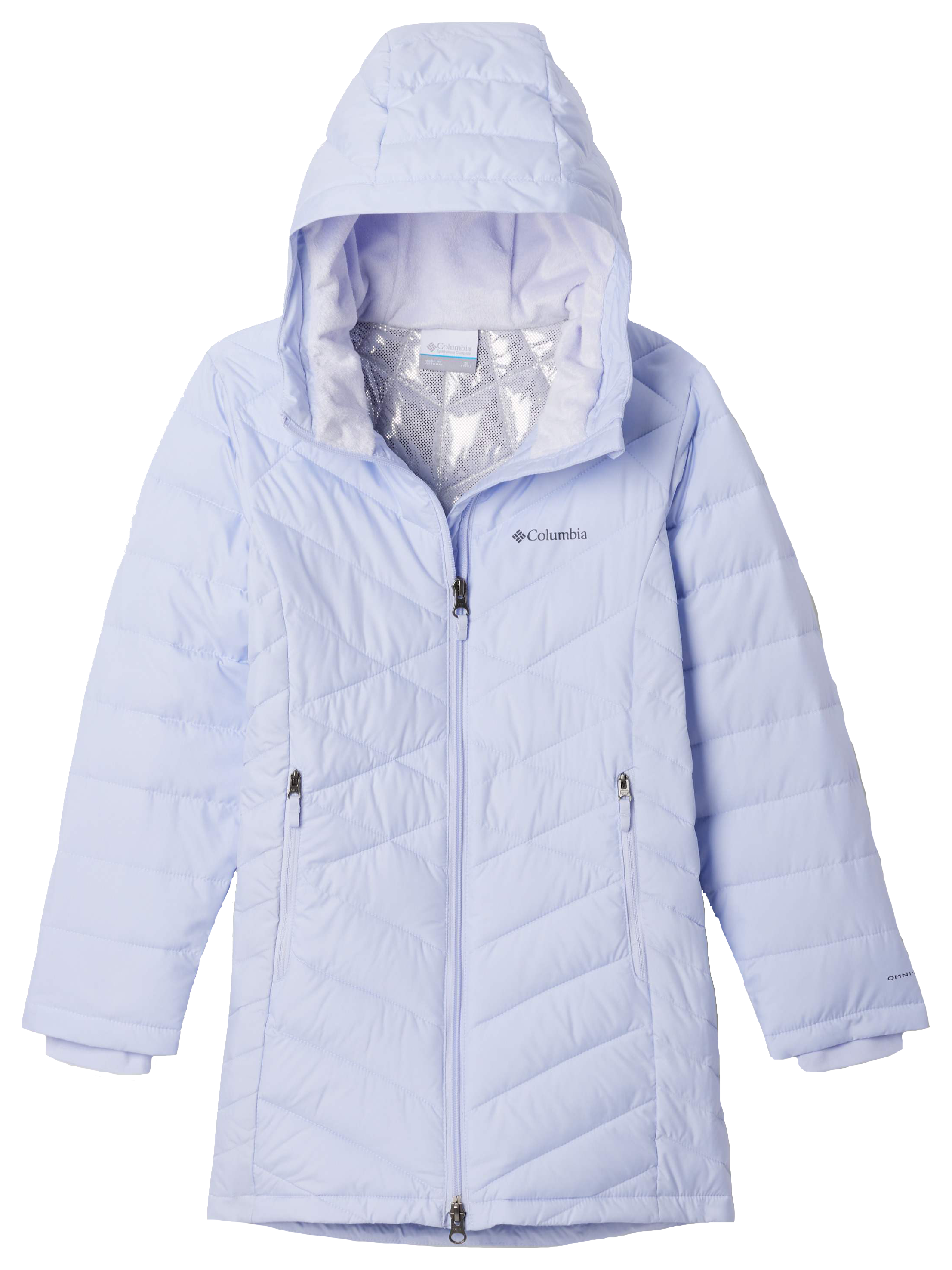 Columbia Heavenly II Hooded Long Jacket for Kids - Snowdrift