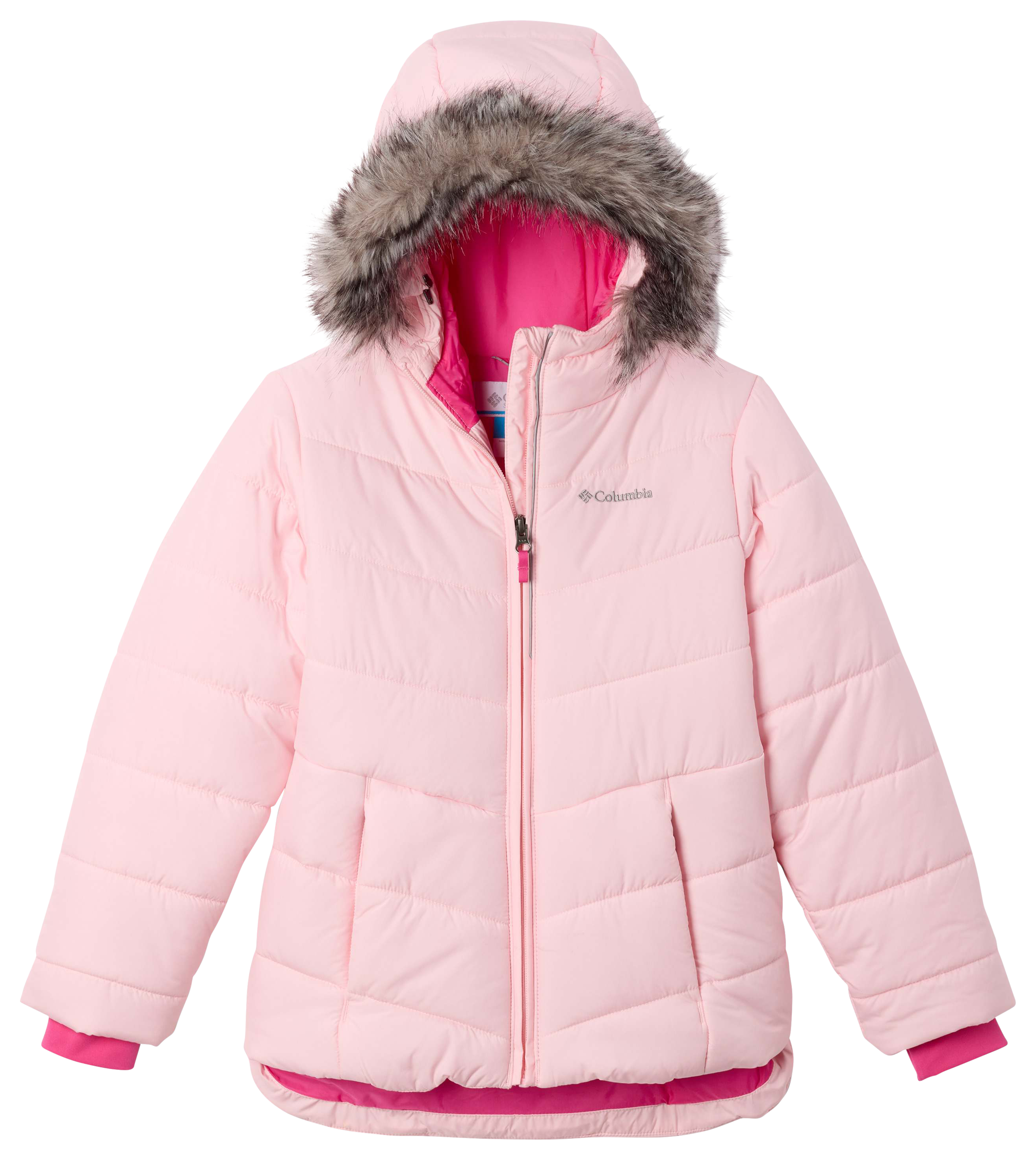 Image of Columbia Katelyn Crest III Hooded Jacket for Kids - Satin Pink - XL