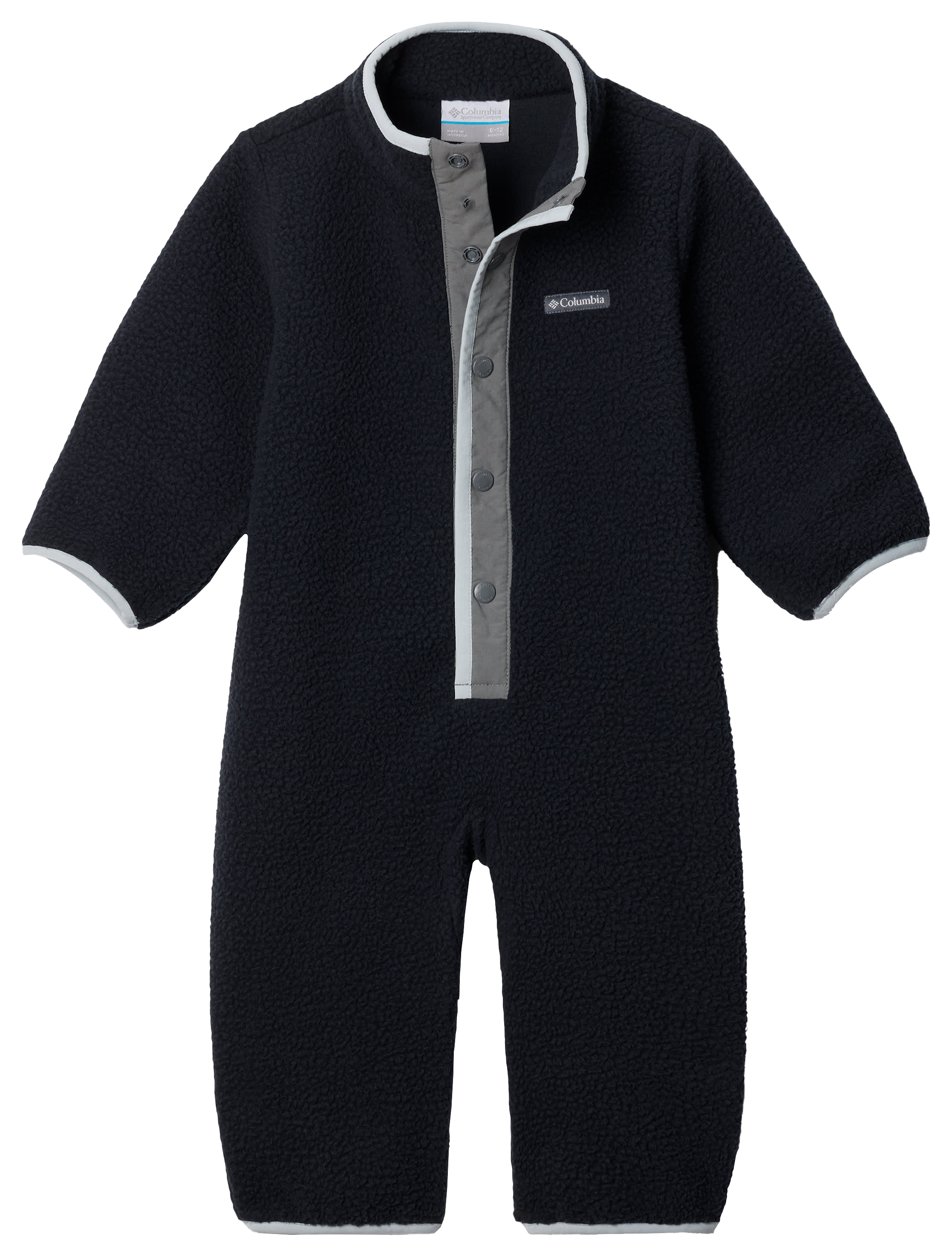 Image of Columbia Helvetia Bunting for Babies - Black/City Grey - 12-18 Months