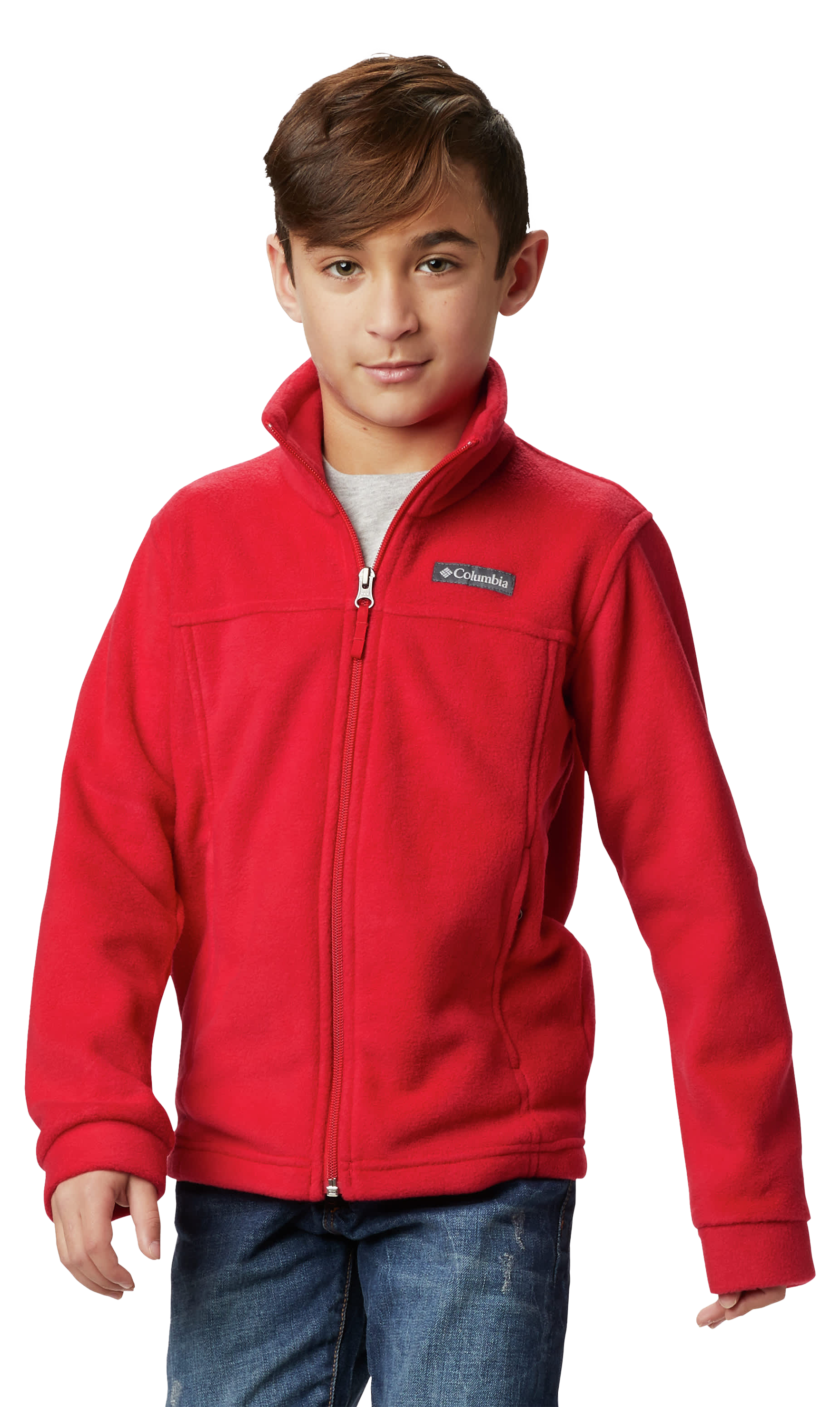 Image of Columbia Steens Mountain II Fleece Jacket for Kids - Mountain Red - XXS