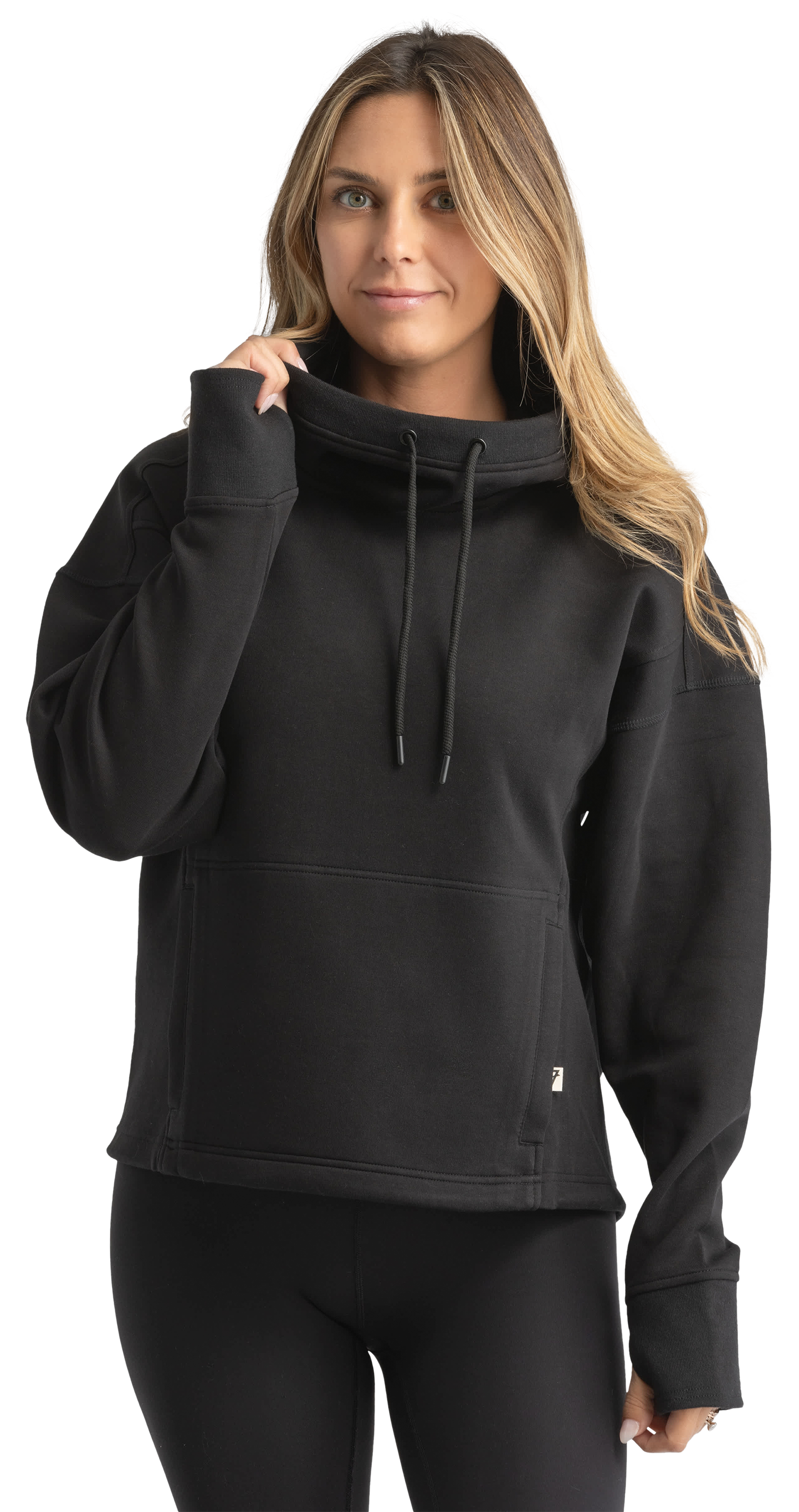 Image of LIV Outdoor Isla Stretch Long-Sleeve Hoodie for Ladies - Meteorite Black - XL