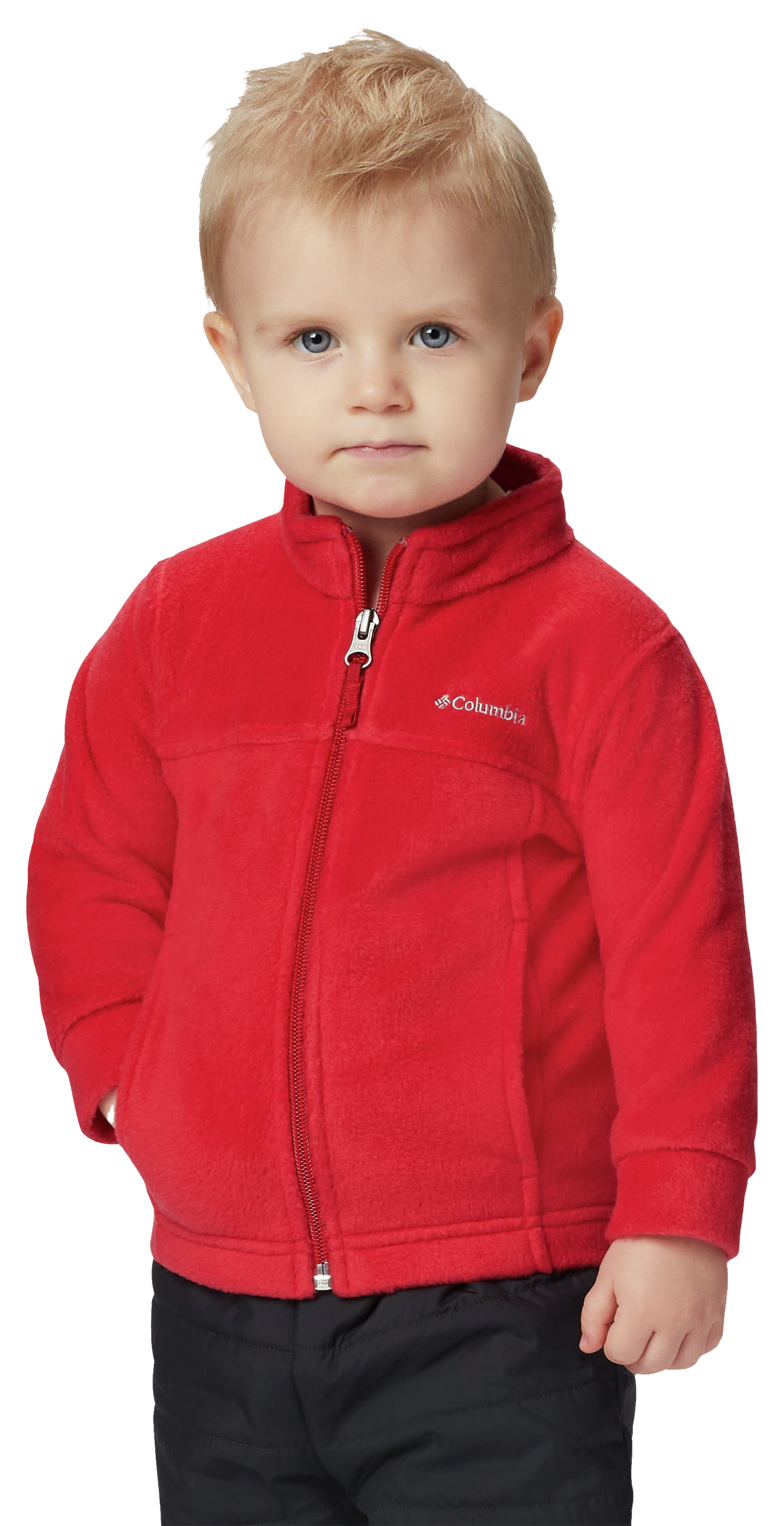 Image of Columbia Steens Mountain II Fleece Jacket for Babies - Mountain Red - 3-6 Months