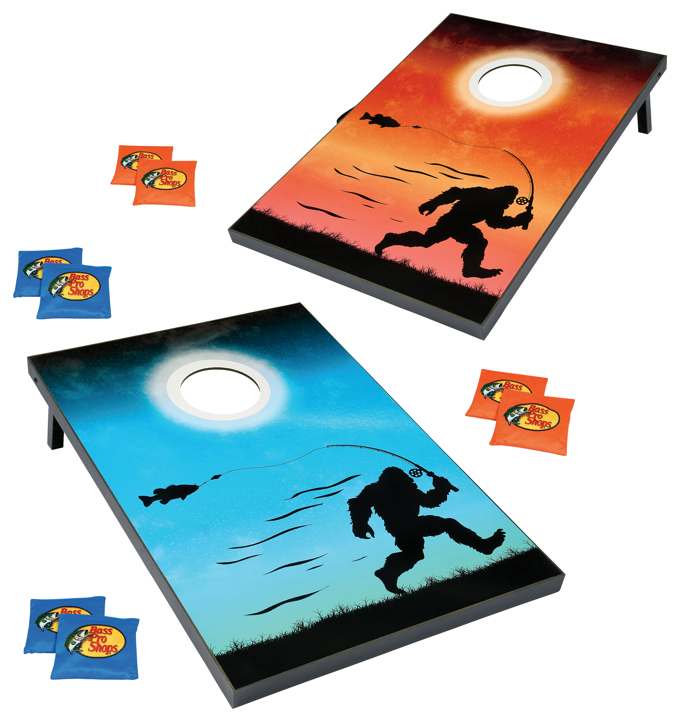 Image of Bass Pro Shops Sasquatch Cornhole Bean Bag Game Set