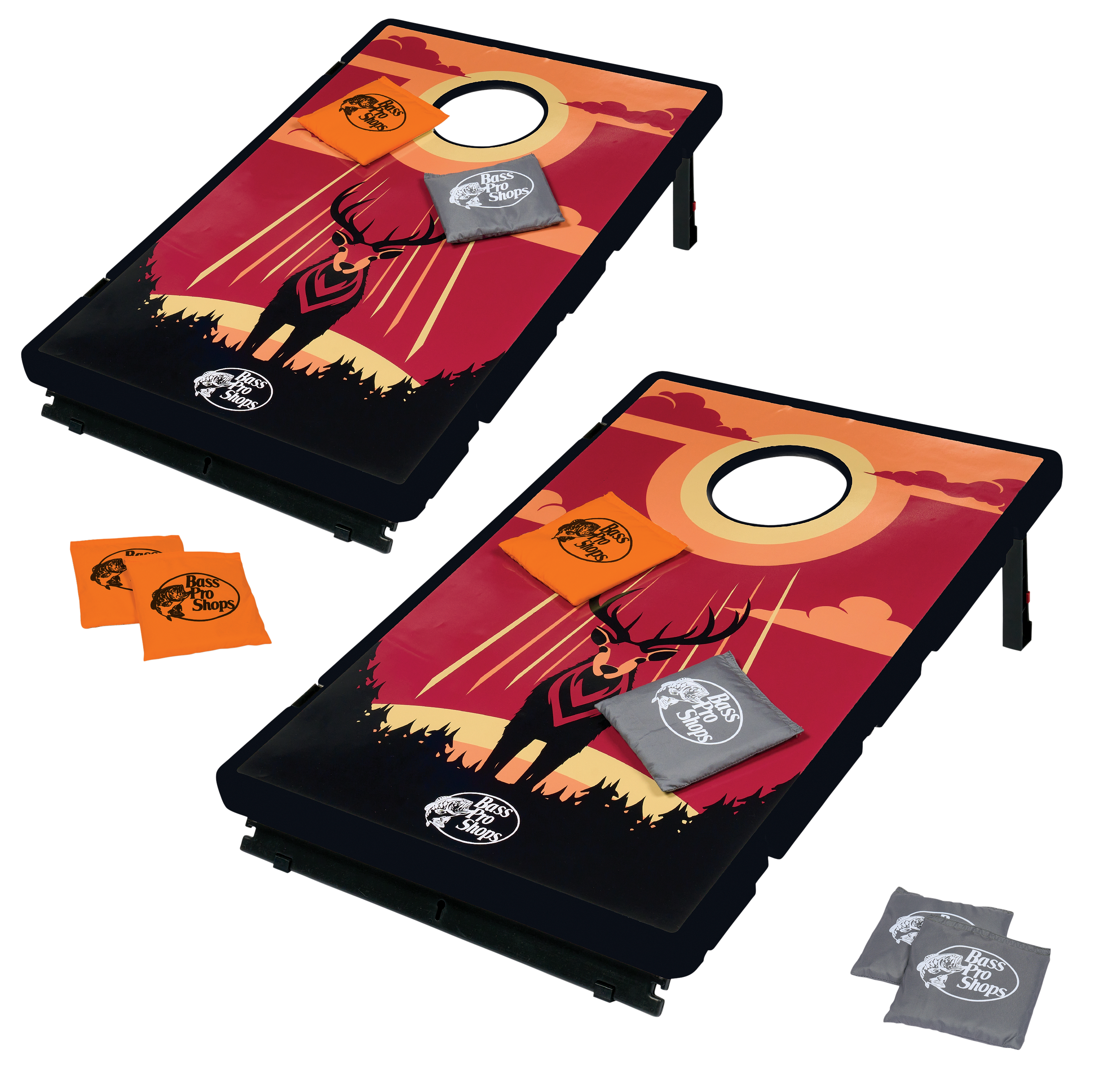 BASS PRO SHOPS Deer All-Weather Composite Cornhole Bean Bag Game Set