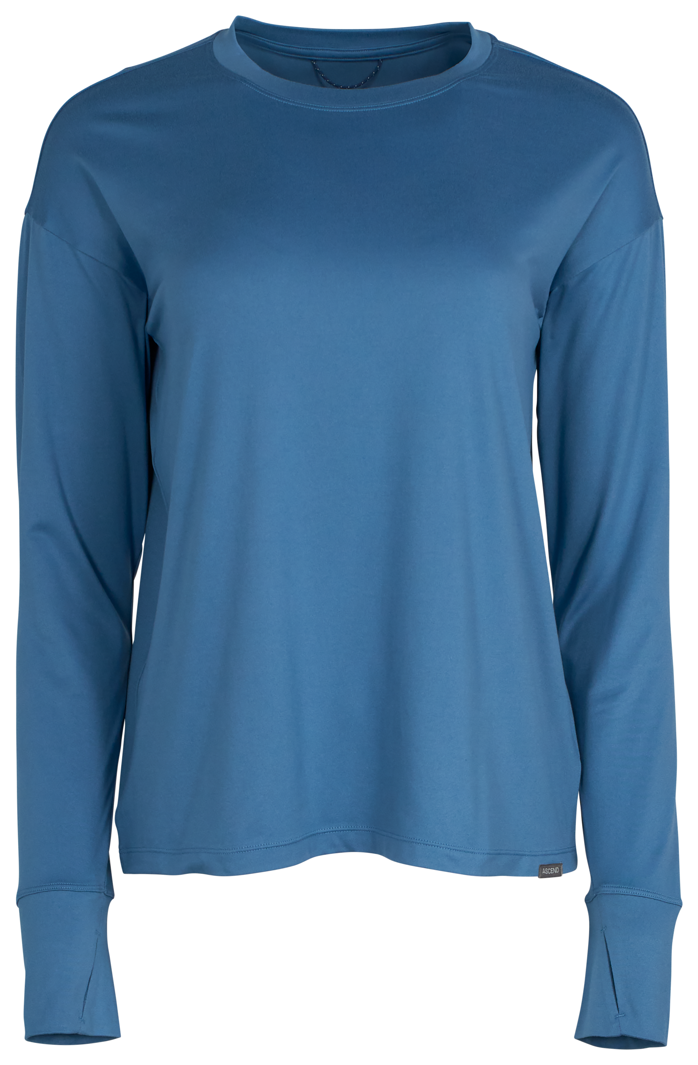 Image of Ascend Evolve Performance Crew Long-Sleeve Shirt - Copen Blue - S