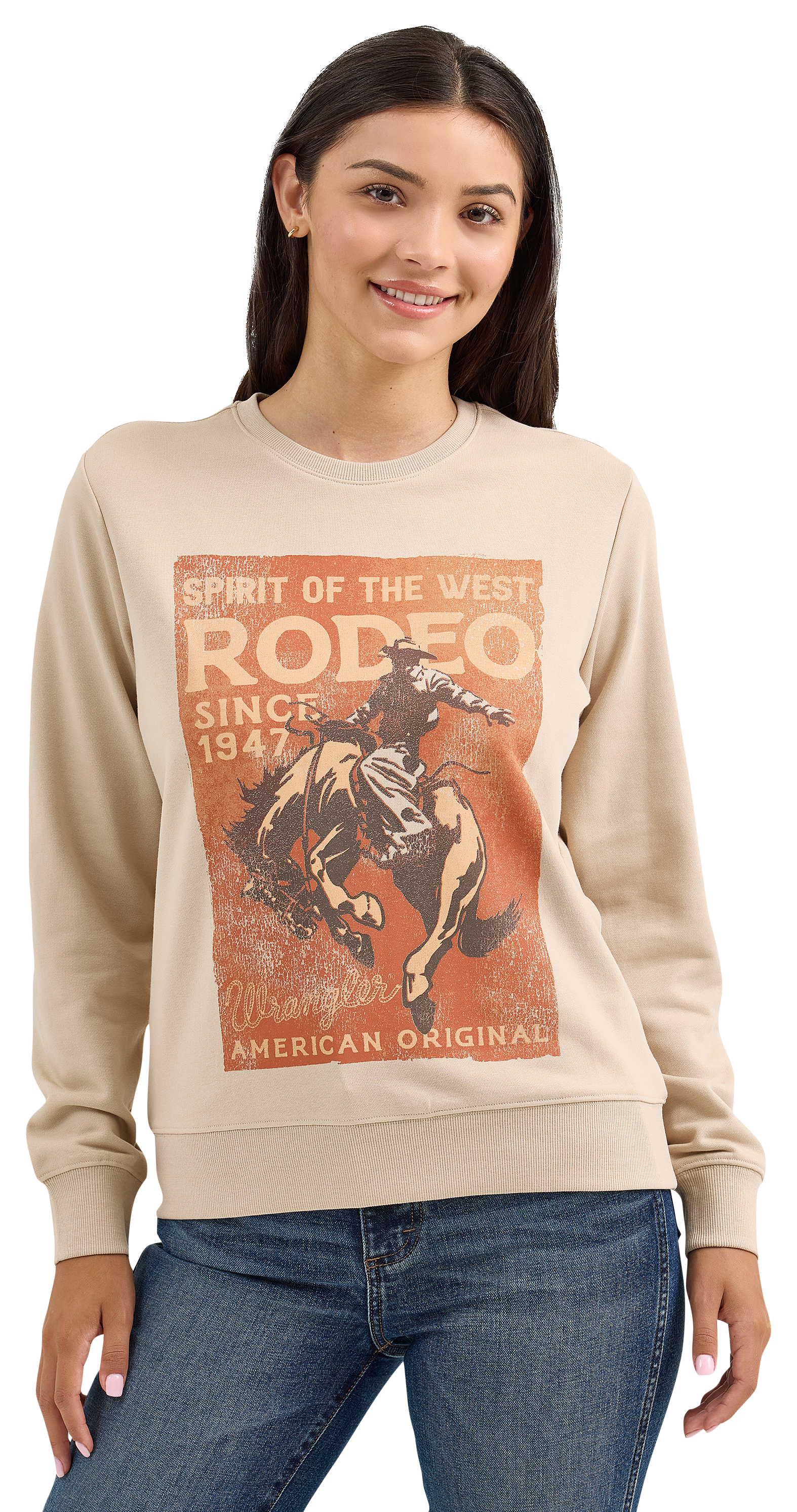 WRANGLER Retro Rodeo Graphic Crew Sweatshirt for Ladies