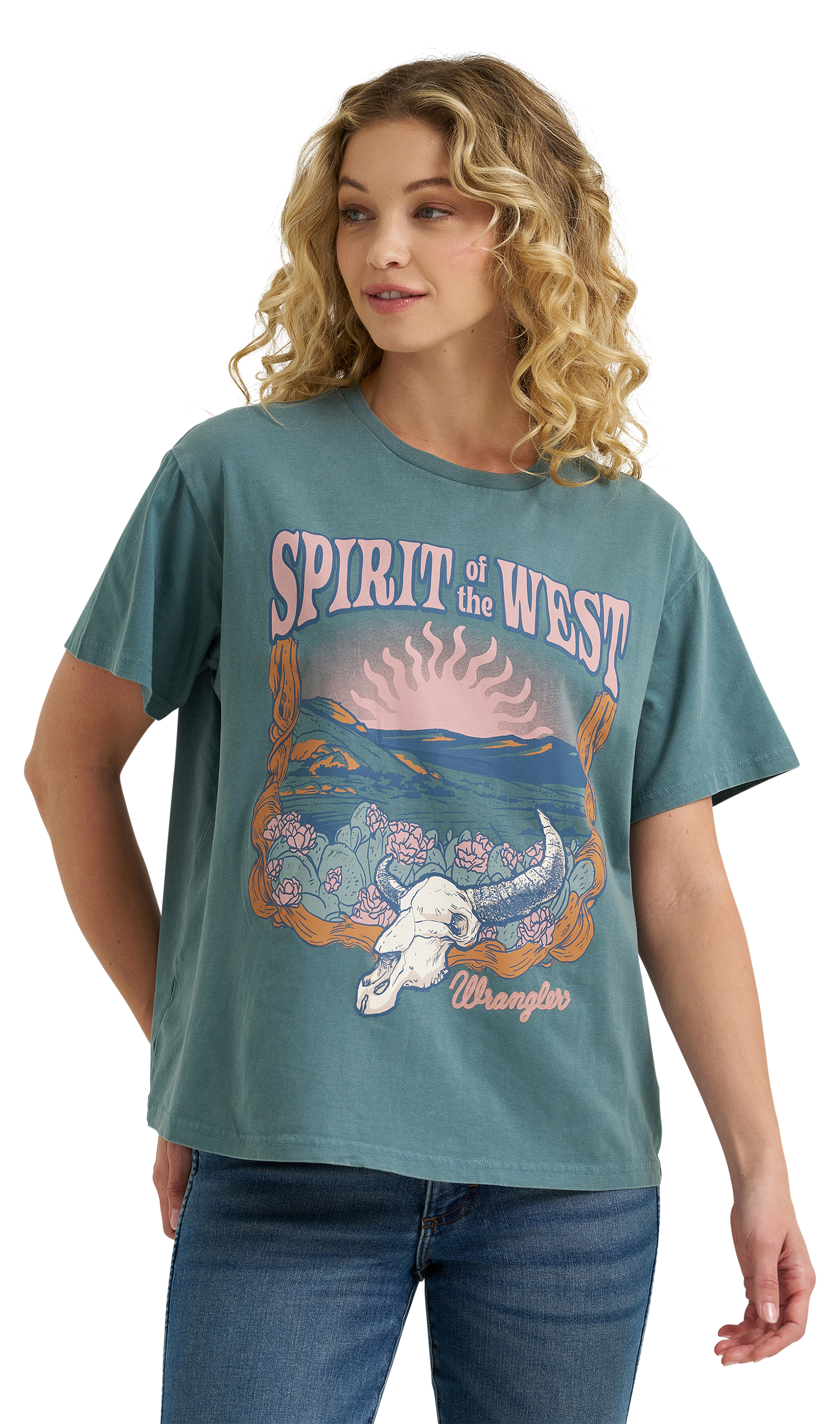WRANGLER Retro Spirit of the West Short-Sleeve T-Shirt for Ladies