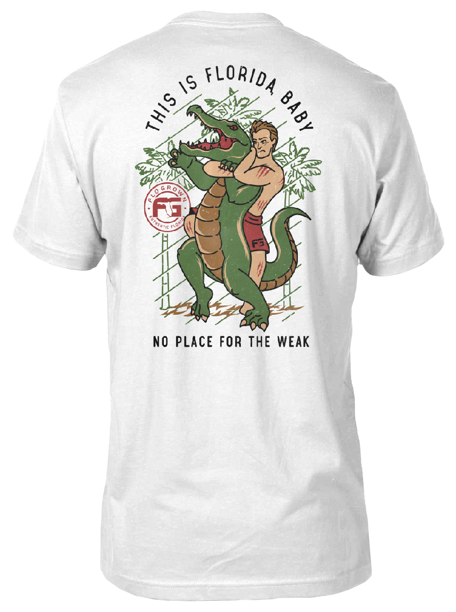 Image of FloGrown Daily Fights Short-Sleeve T-Shirt for Men - White