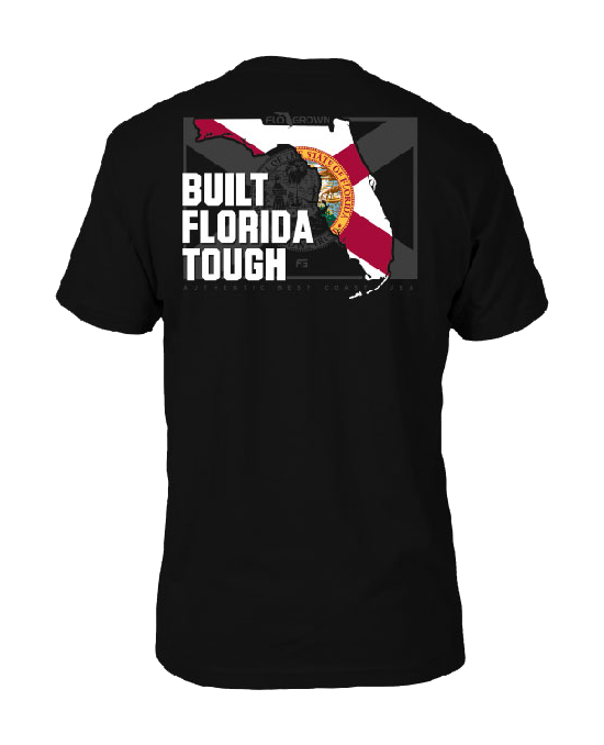 Image of FloGrown Built Florida Tough Short-Sleeve T-Shirt for Men - Black - 3XL