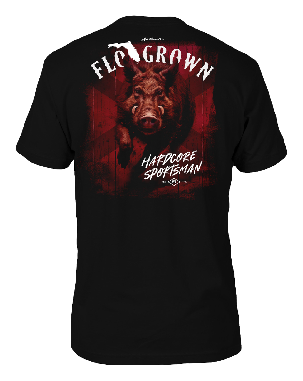 Image of FloGrown Charging Hog Short-Sleeve T-Shirt for Men - Black - XL