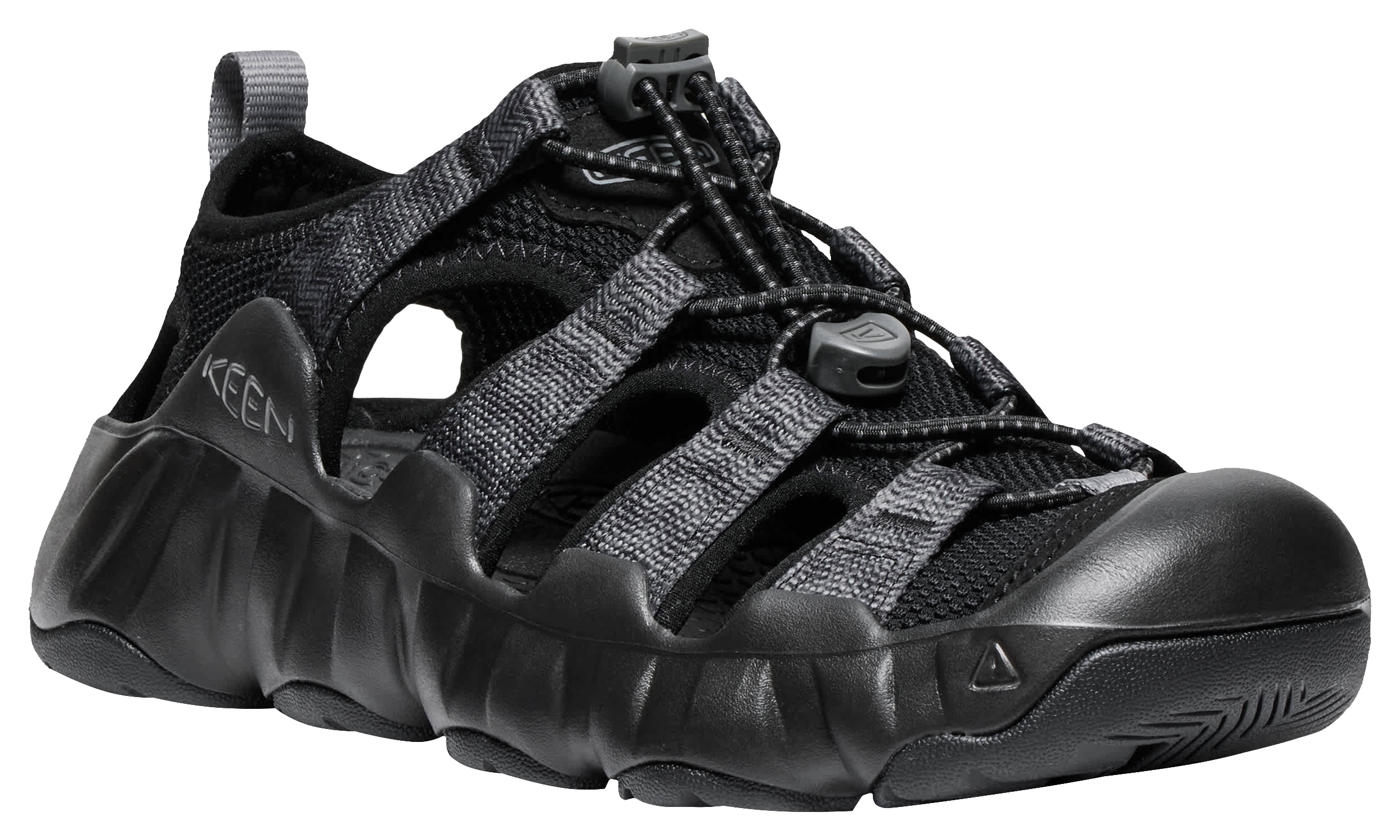 Image of KEEN Hyperport H2 Sandals for Ladies - Black/Steel Grey - 7.5M