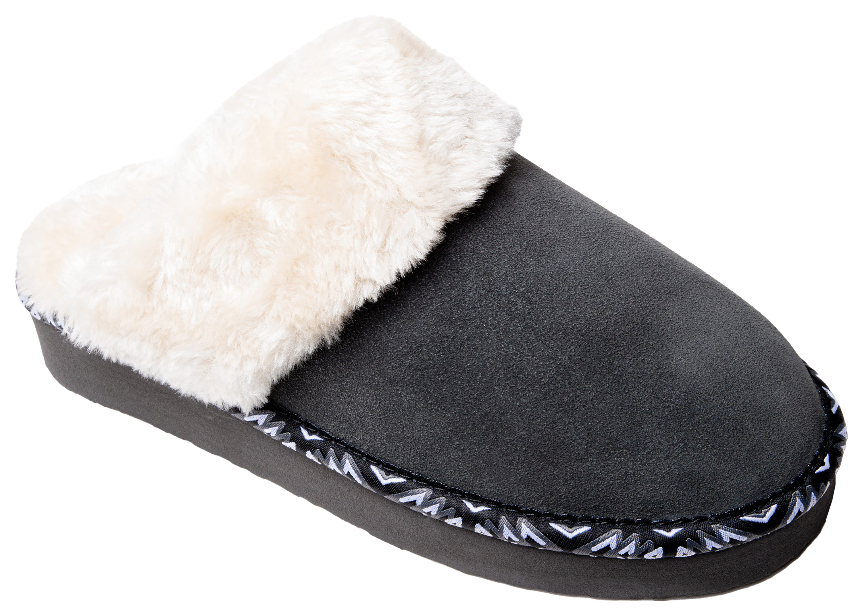 Image of Minnetonka Cerise Slide Slippers for Ladies - Charcoal